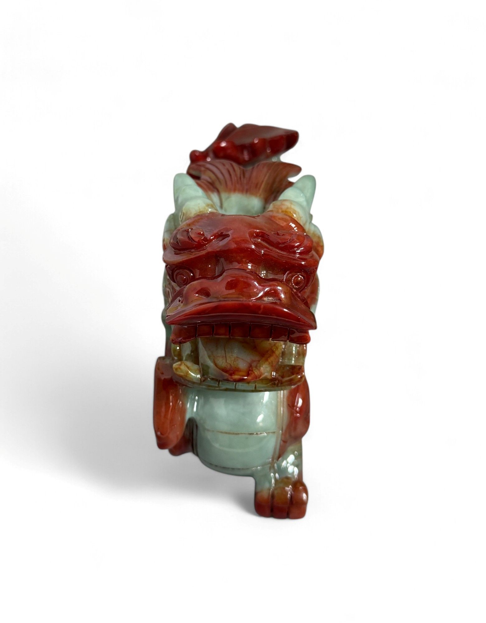 China Drache Xiujan Jade Figur - Fengshui Skulptur