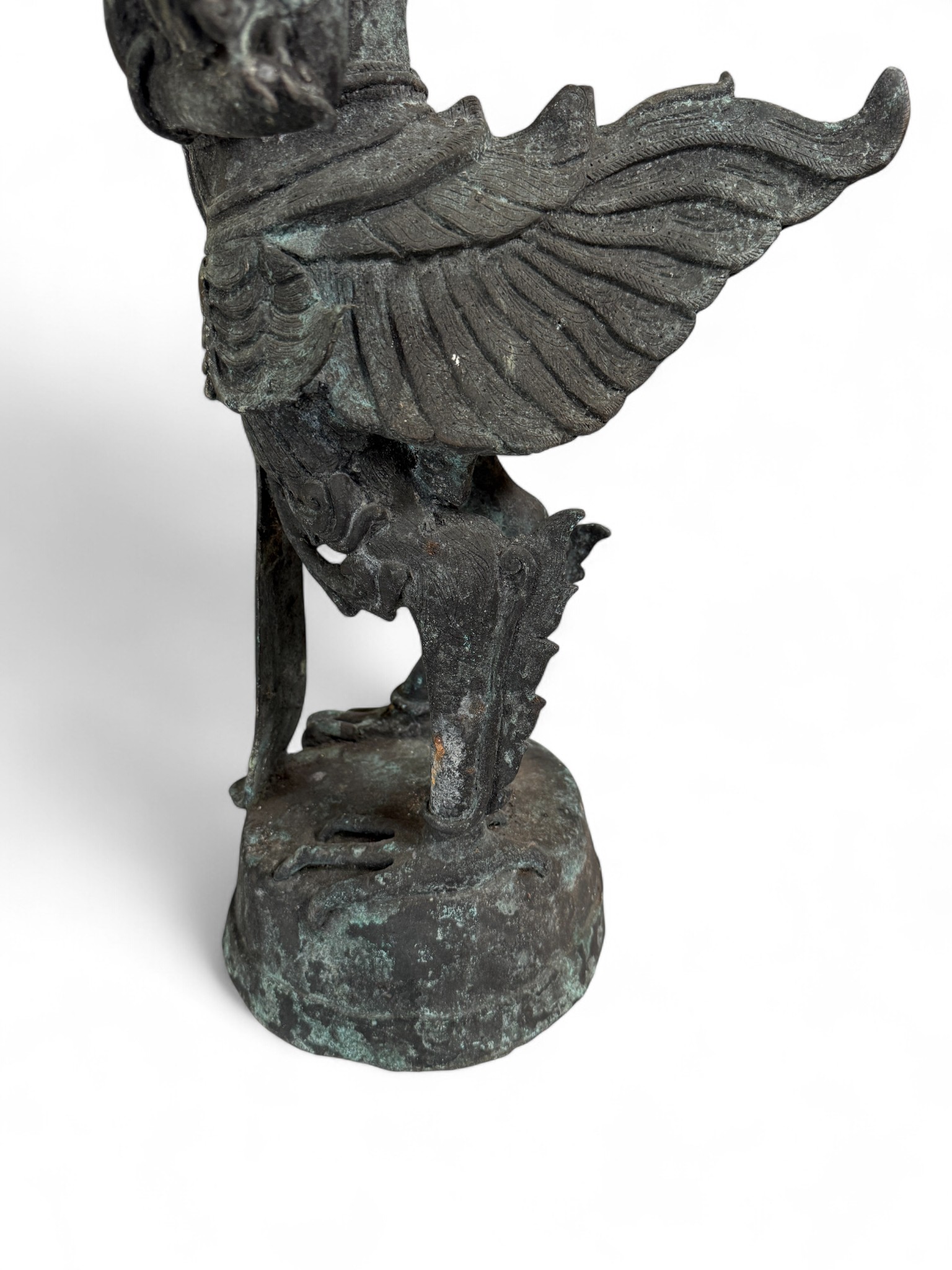 Kinnari Bronze Skulptur Burma Figur 74 cm groß Kinnari Bronze Skulptur Burma Figur 74 cm groß