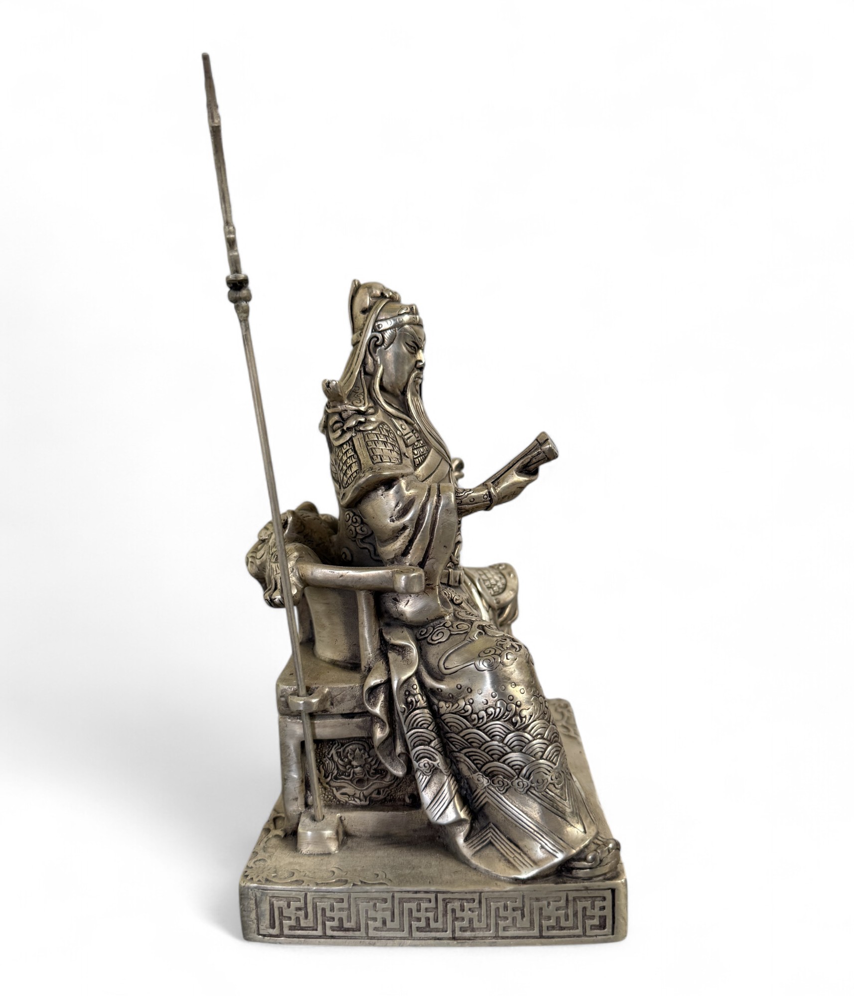 China Krieger General Guan Yu - Kwan Kong Bronze Figur