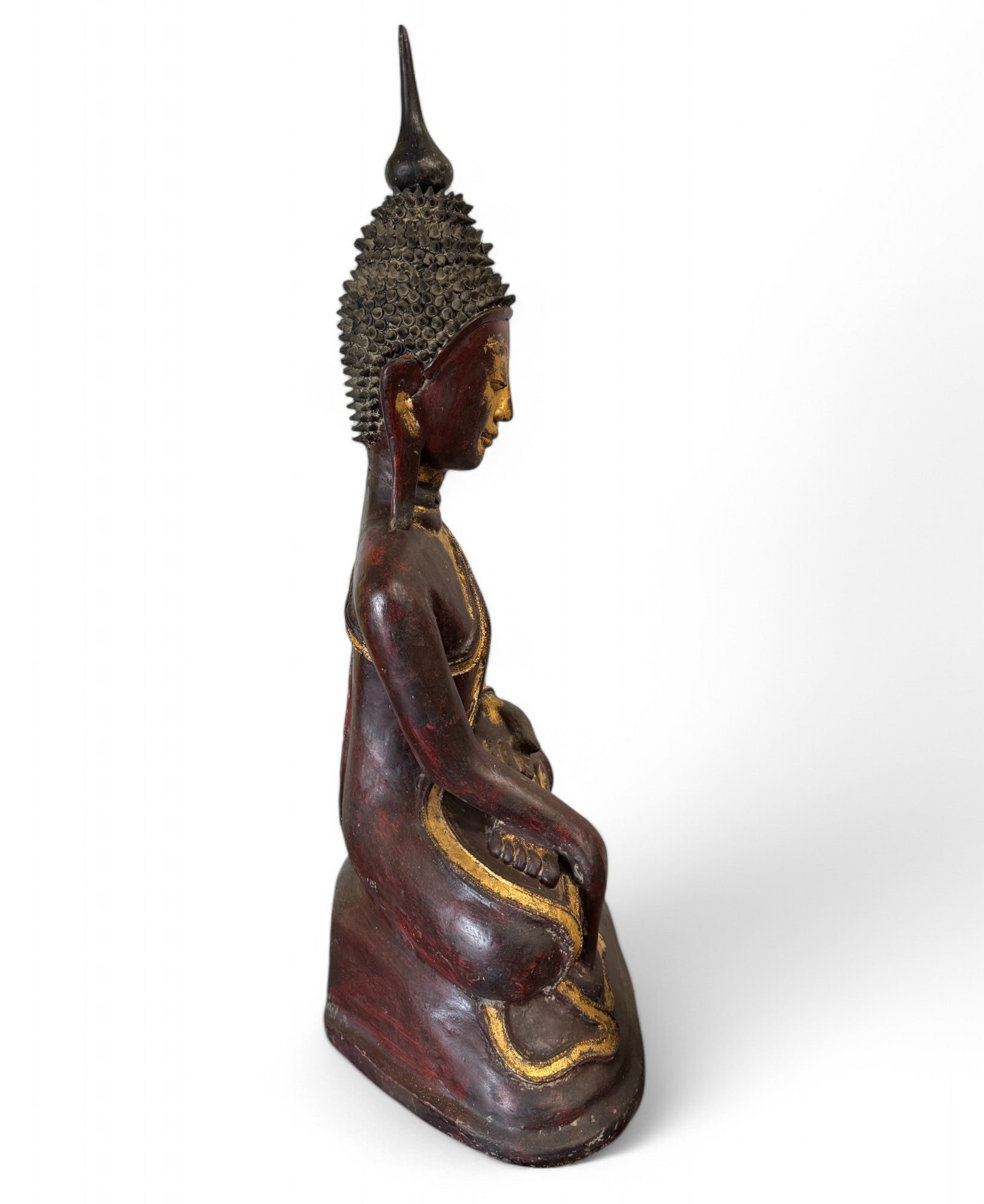 Lacquerware Buddha Statue Burma Skulptur 73 cm groß