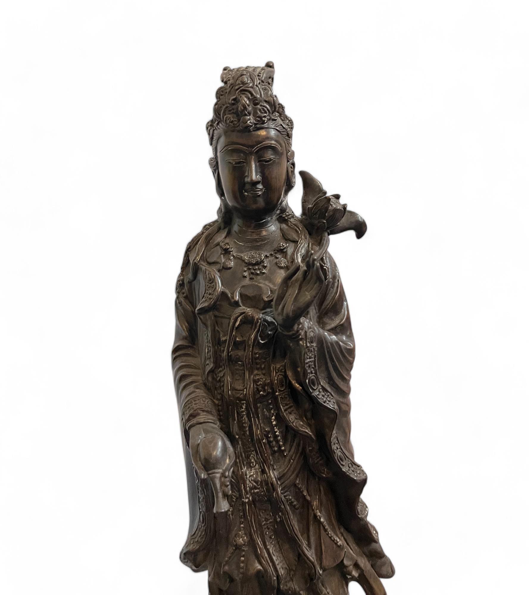 Buddha Figur Bronze Guanyin 45cm groß Buddha Figur Bronze Guanyin 45cm groß