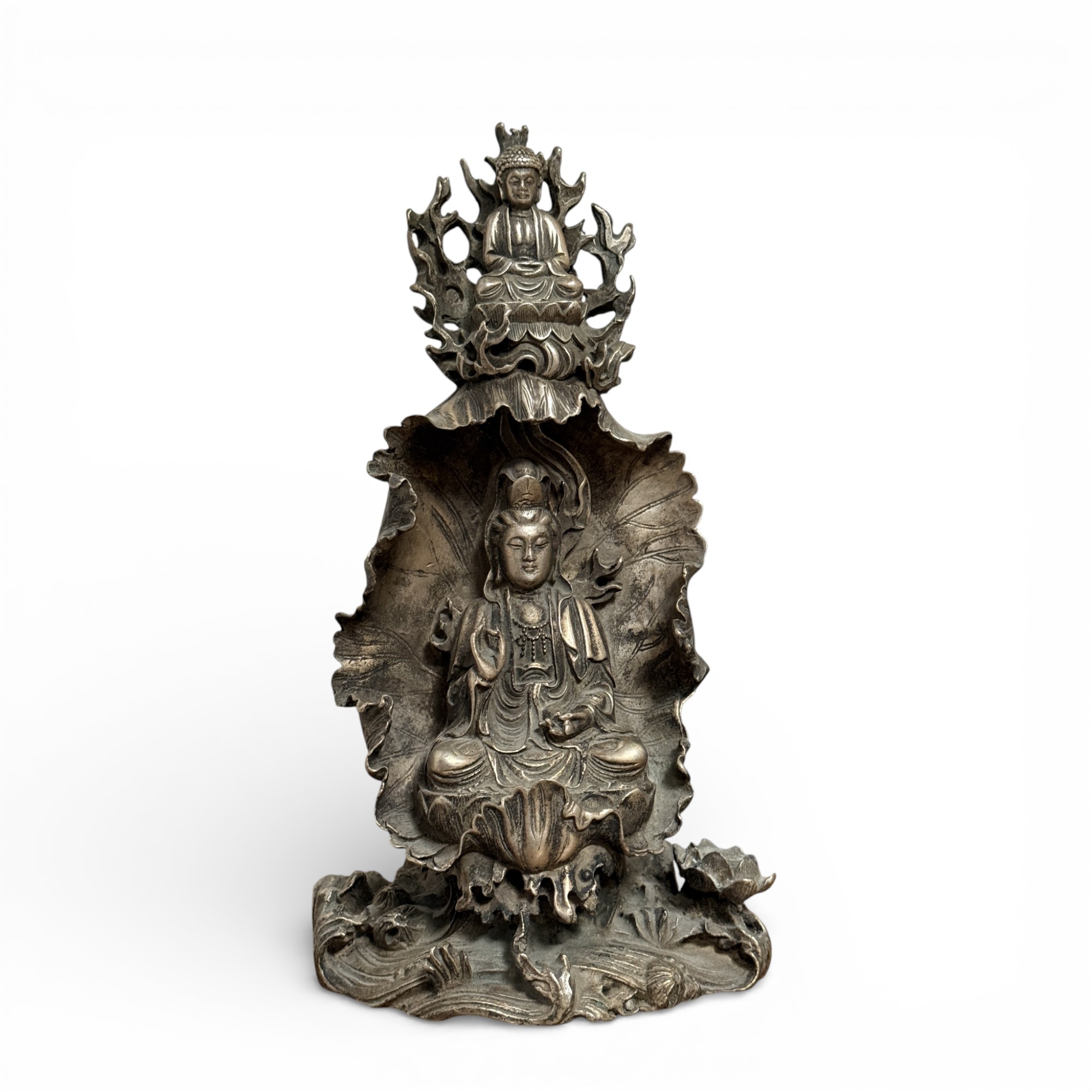 Guanyin Bronze Buddha Figur aus Tibet-China