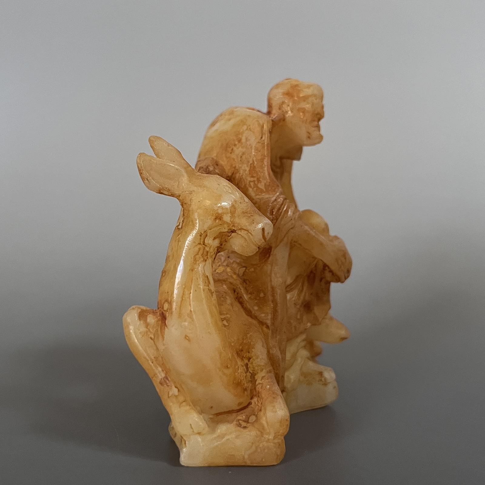 Arhat Figur China Jade Buddhismus Luohan - 9cm