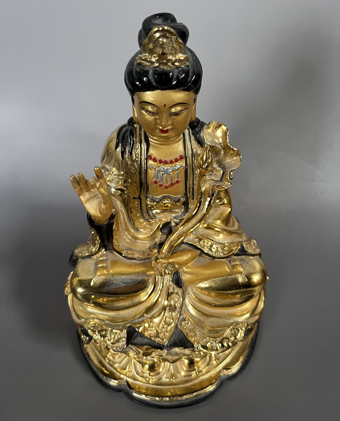 Bodhisattva Figur China Polyresin 19,5cm
