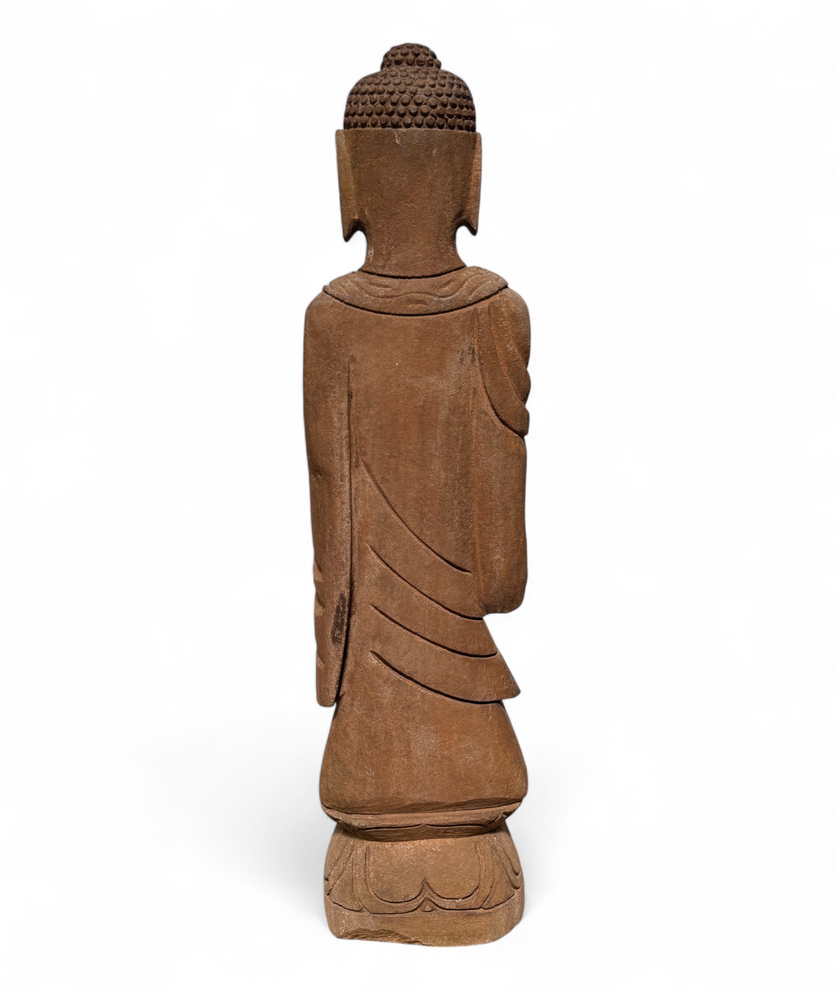 Garten Buddha Statue Naturstein Figur Wunschgewährungs Geste