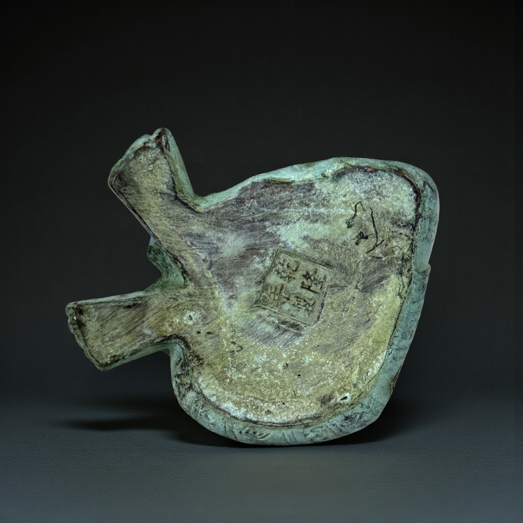 Ruhende Bronze Buddha Figur - Relax - Skulptur aus Tibet/China