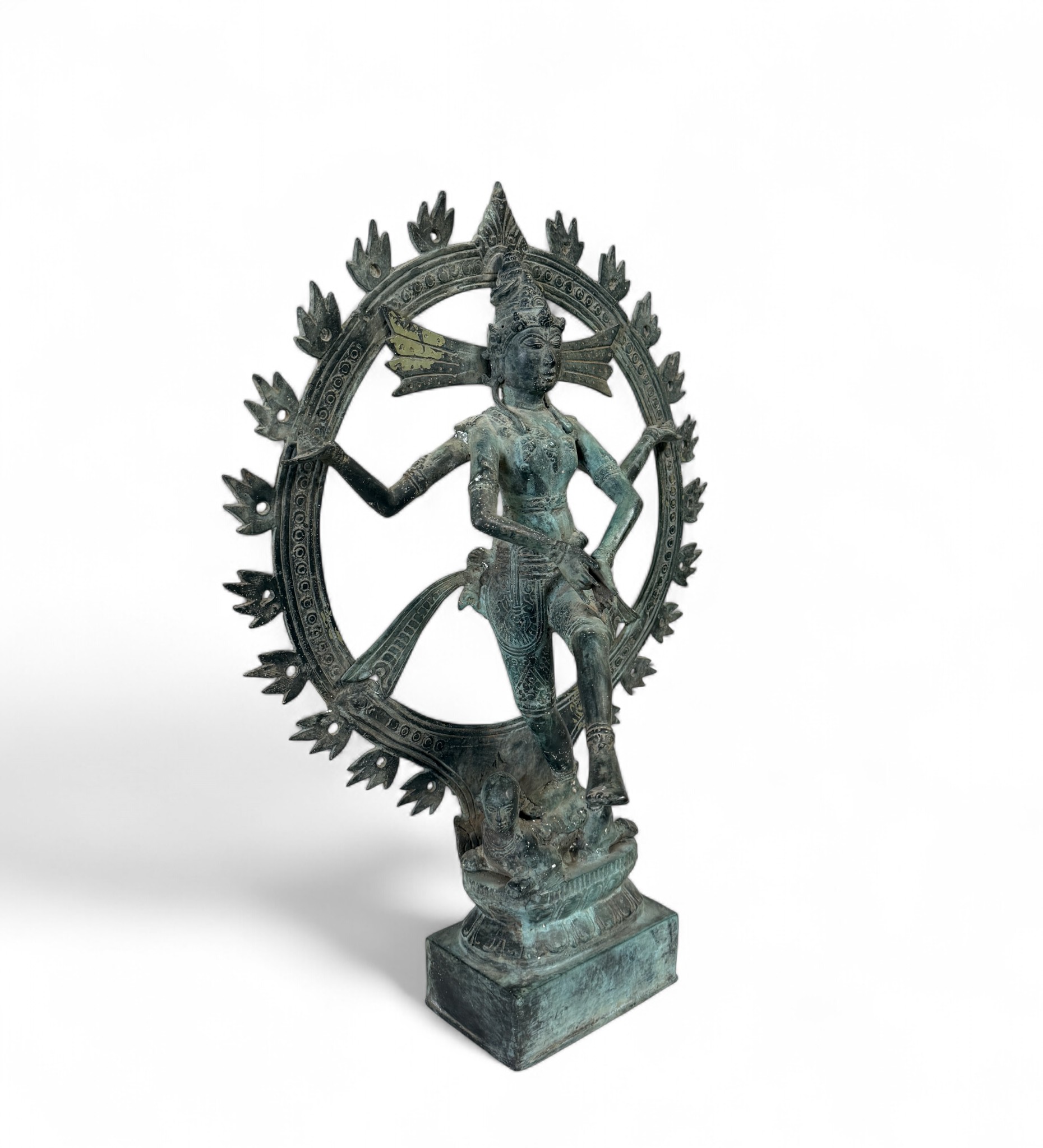 Dancing Shiva Figur Bronze Indonesien Skulptur - alt Dancing Shiva Figur Bronze Indonesien Skulptur - alt