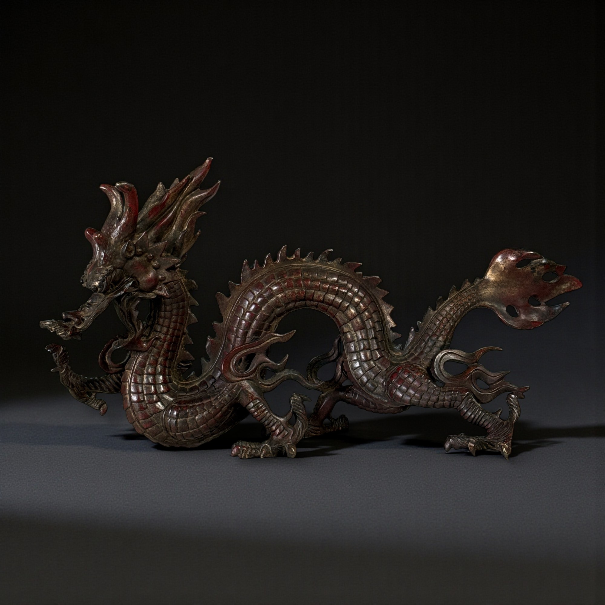 Chinesischer Kaiserdrache aus Bronze – 49 cm | 4,5 kg