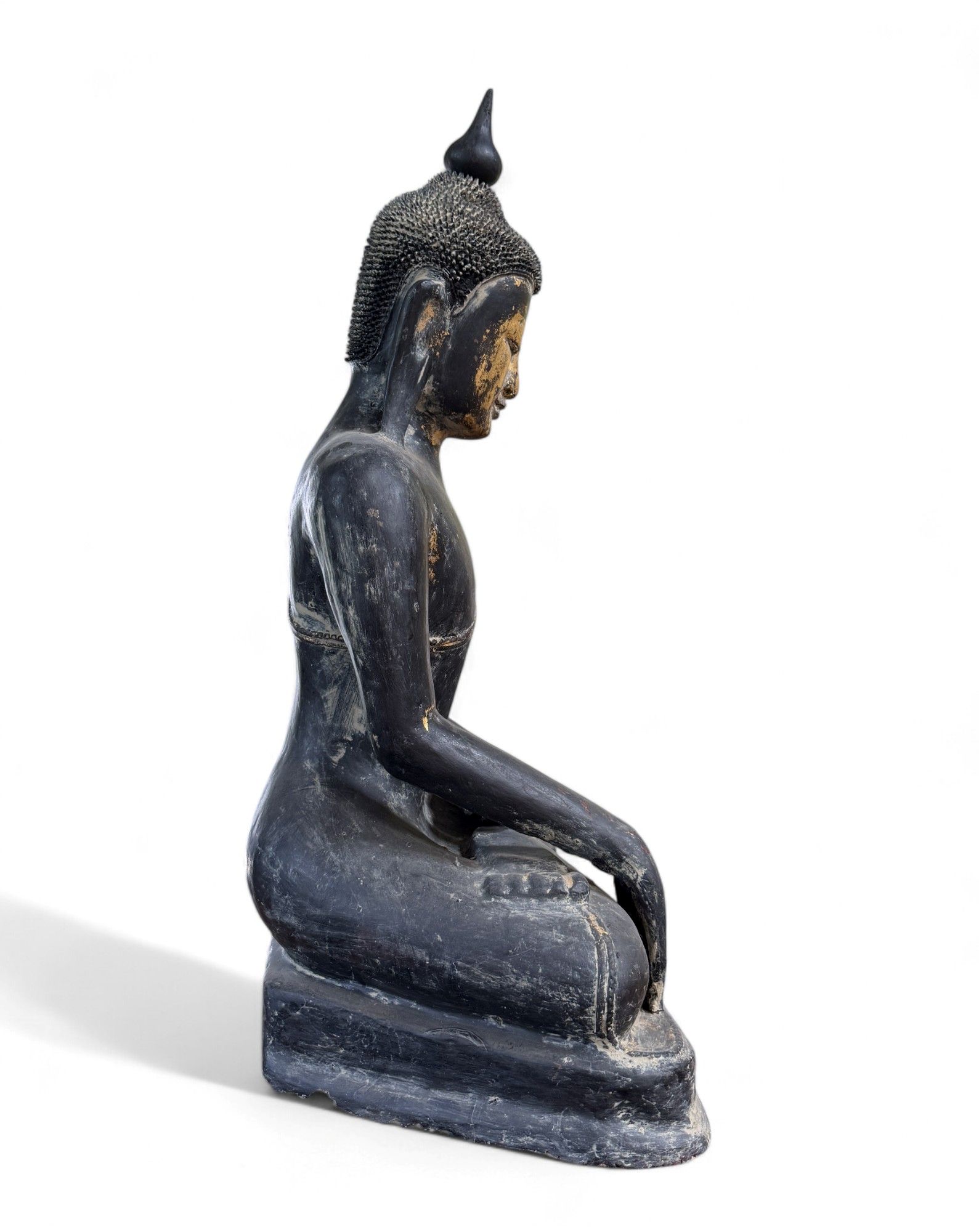 Lacquerware Buddha Statue Burma Skulptur 75 cm groß