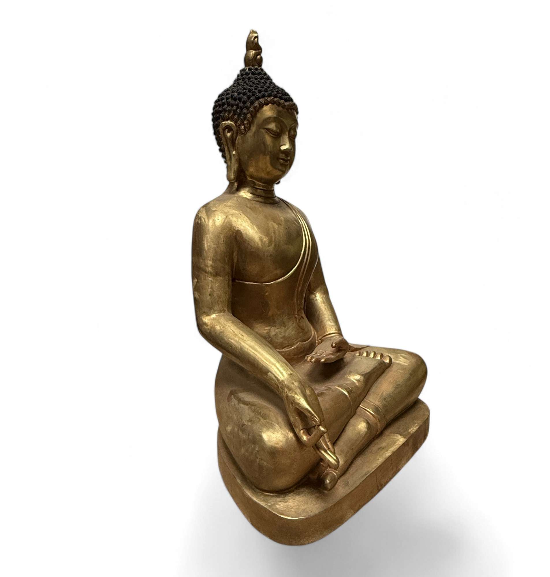 Großer Bronze-Buddha 60 cm – Vitarka Mudra – Tibet China