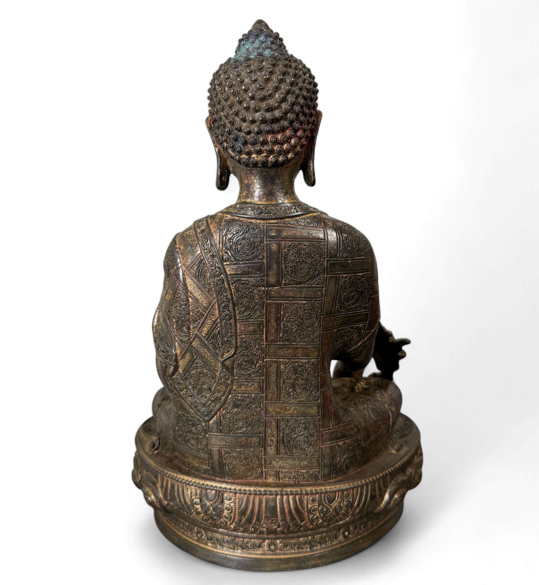 Medizin Buddha Figur Bronze Tibet China - 29 cm groß