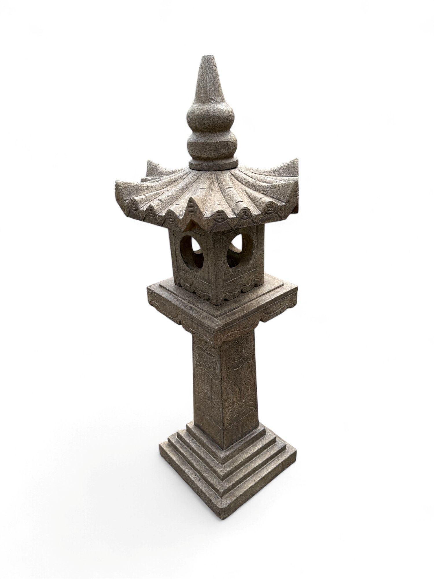 Chinesisches Geisterhaus Steinlaterne China Pagode 102 cm
