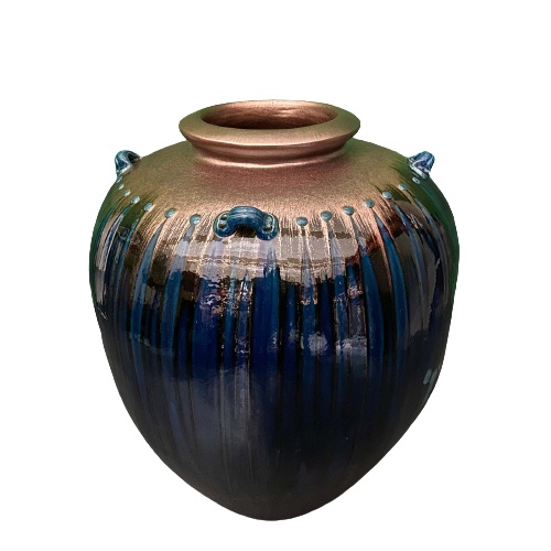Große Bodenvase - glassierter Ton - Burma Große Bodenvase - glassierter Ton - Burma