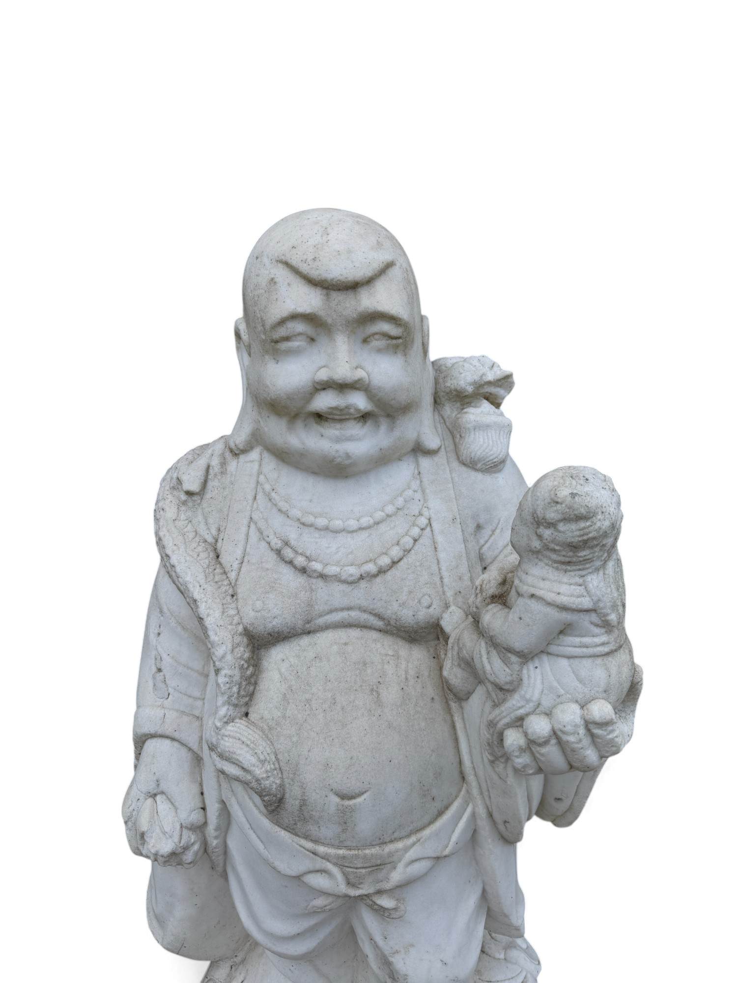 Hotai, dicker lachender Buddha aus Naturstein