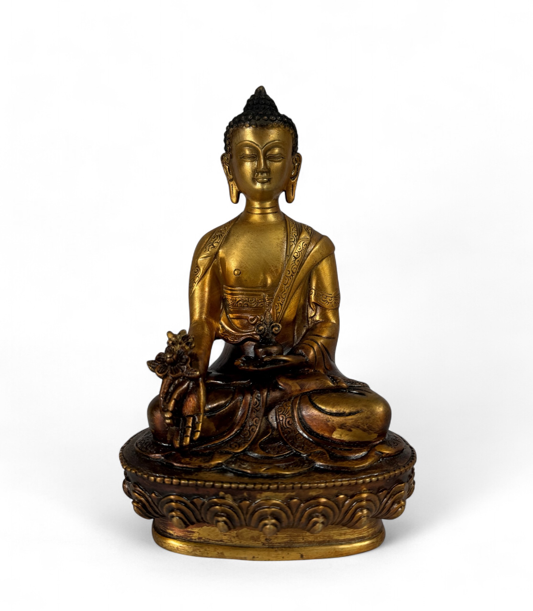 Medizin Buddha Figur Bronze 20 cm