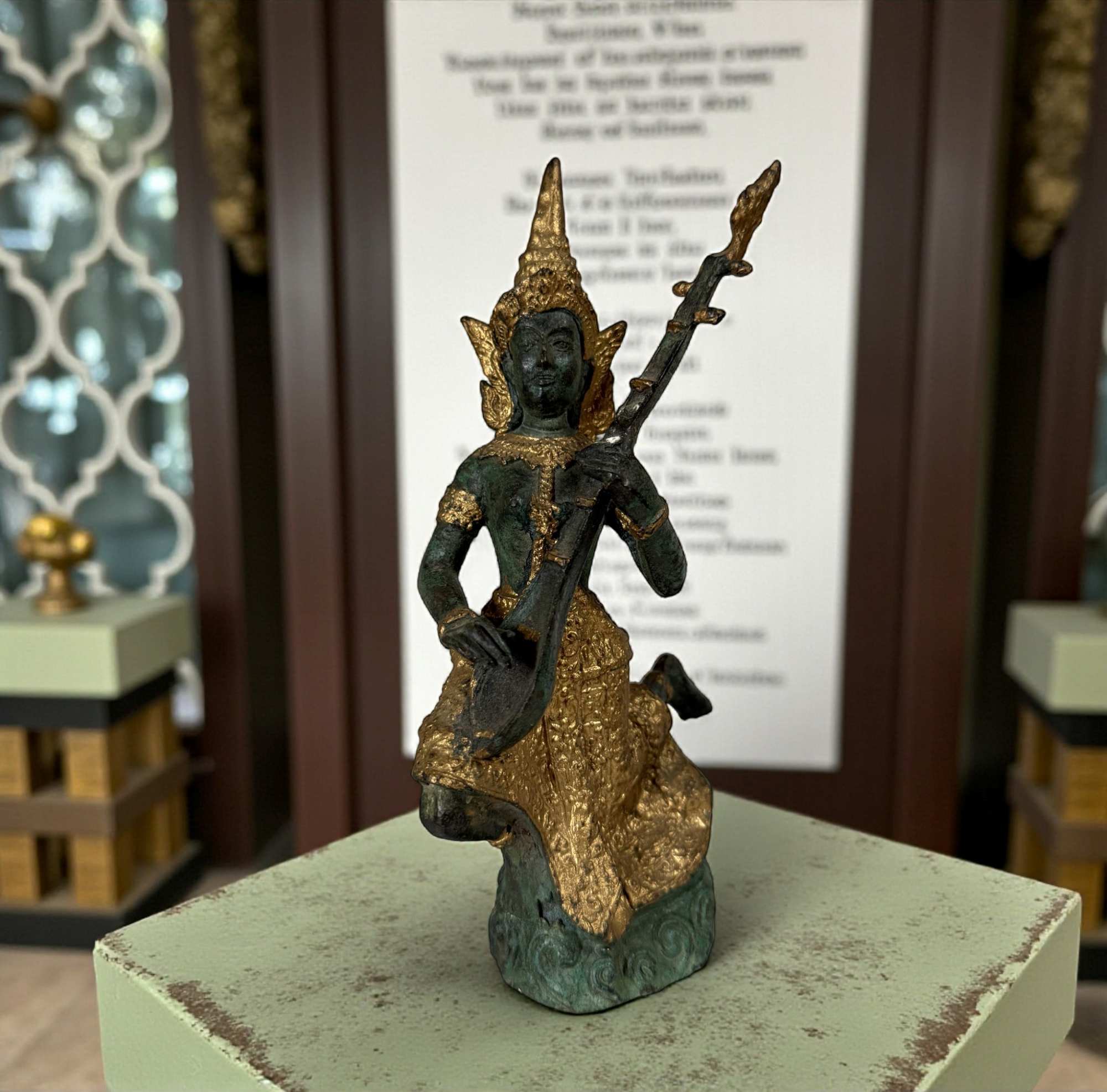 Tempelwächter Thailand Teppanom Bronze Figur