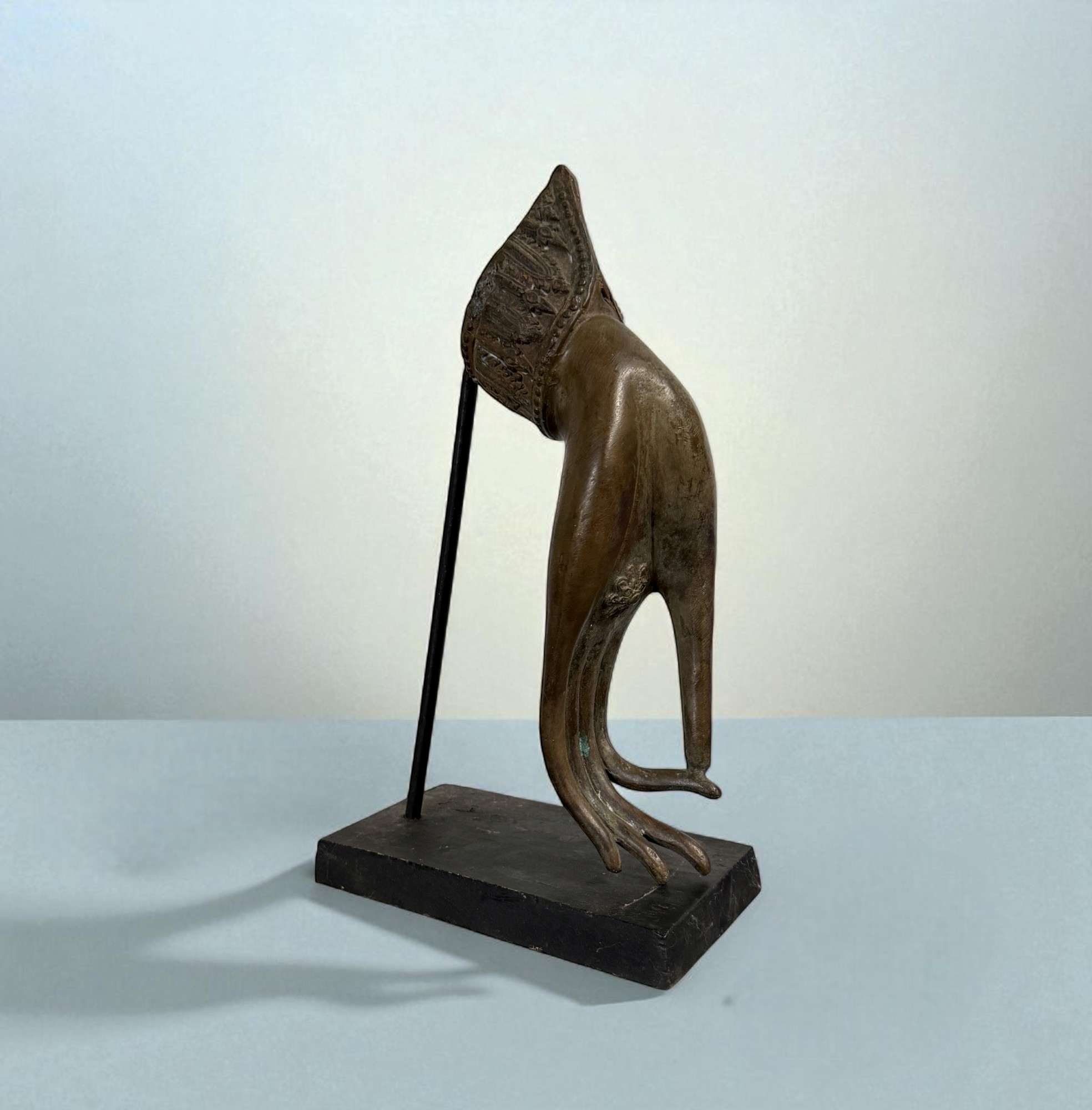 Bronze Buddha Hand mit Vitarka Mudra – 70er Jahre