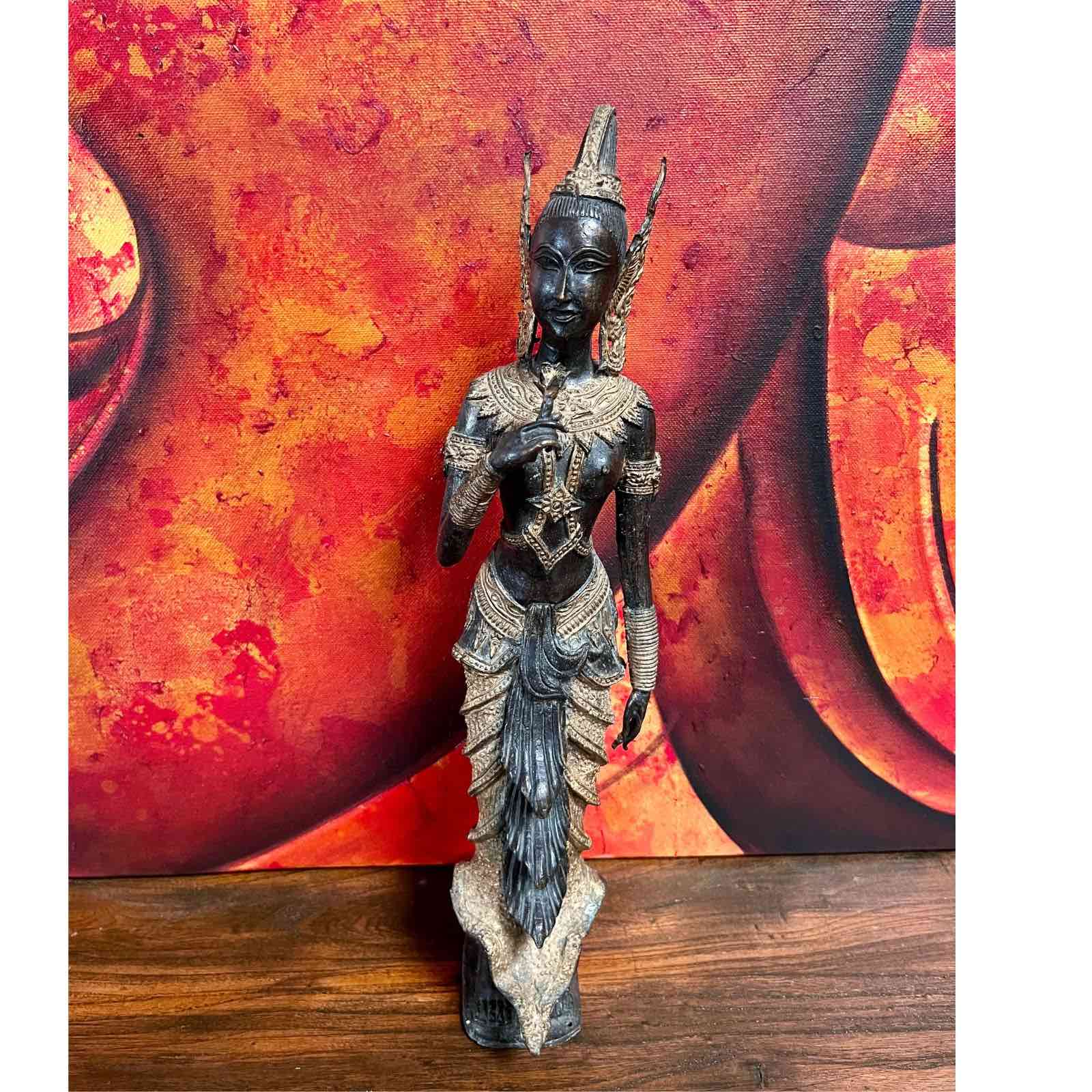 Tempelwächter Thailand Teppanom Bronze Figur