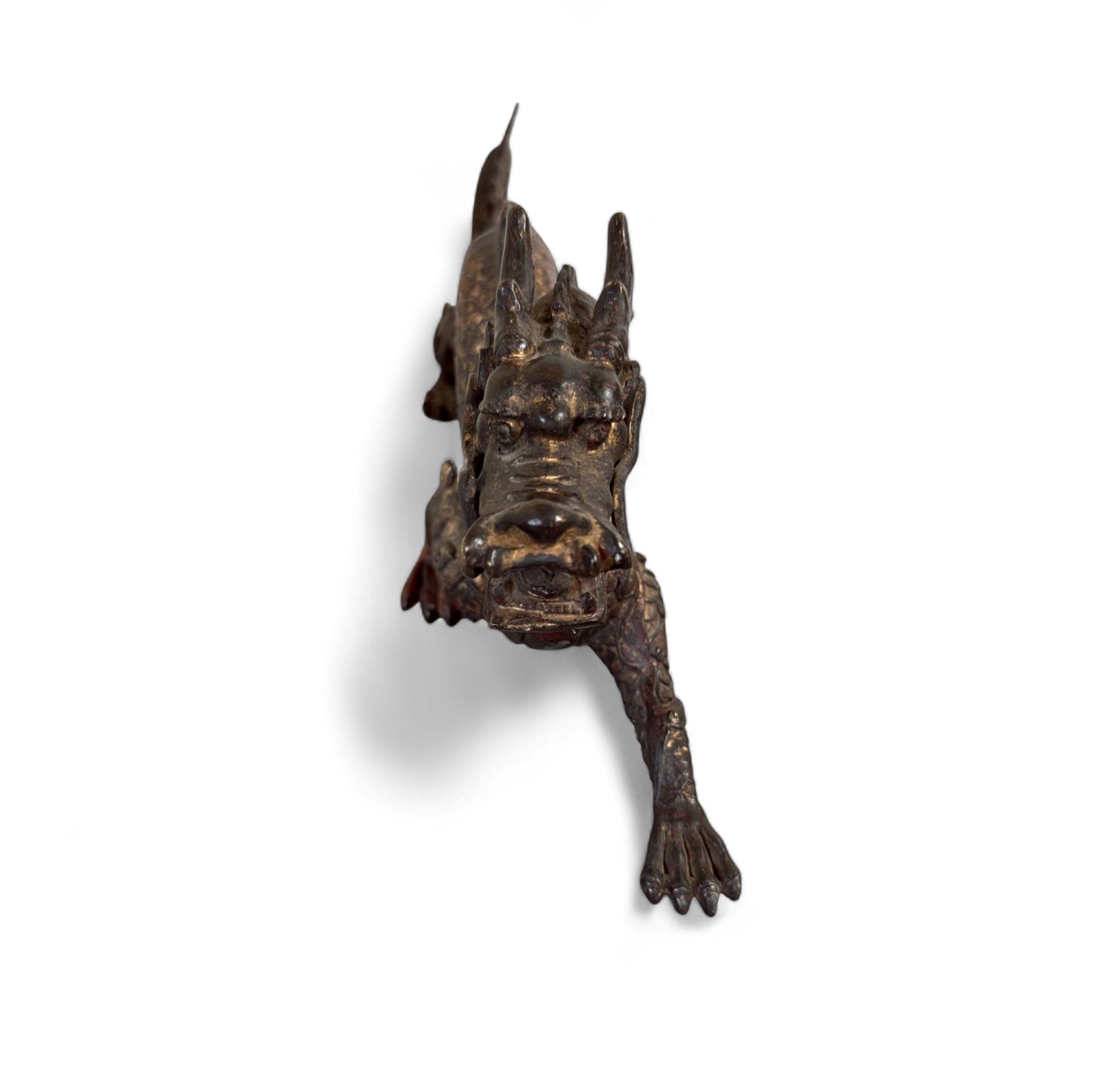 Bronze Drache China – Chinesische Drachenfigur 34 cm