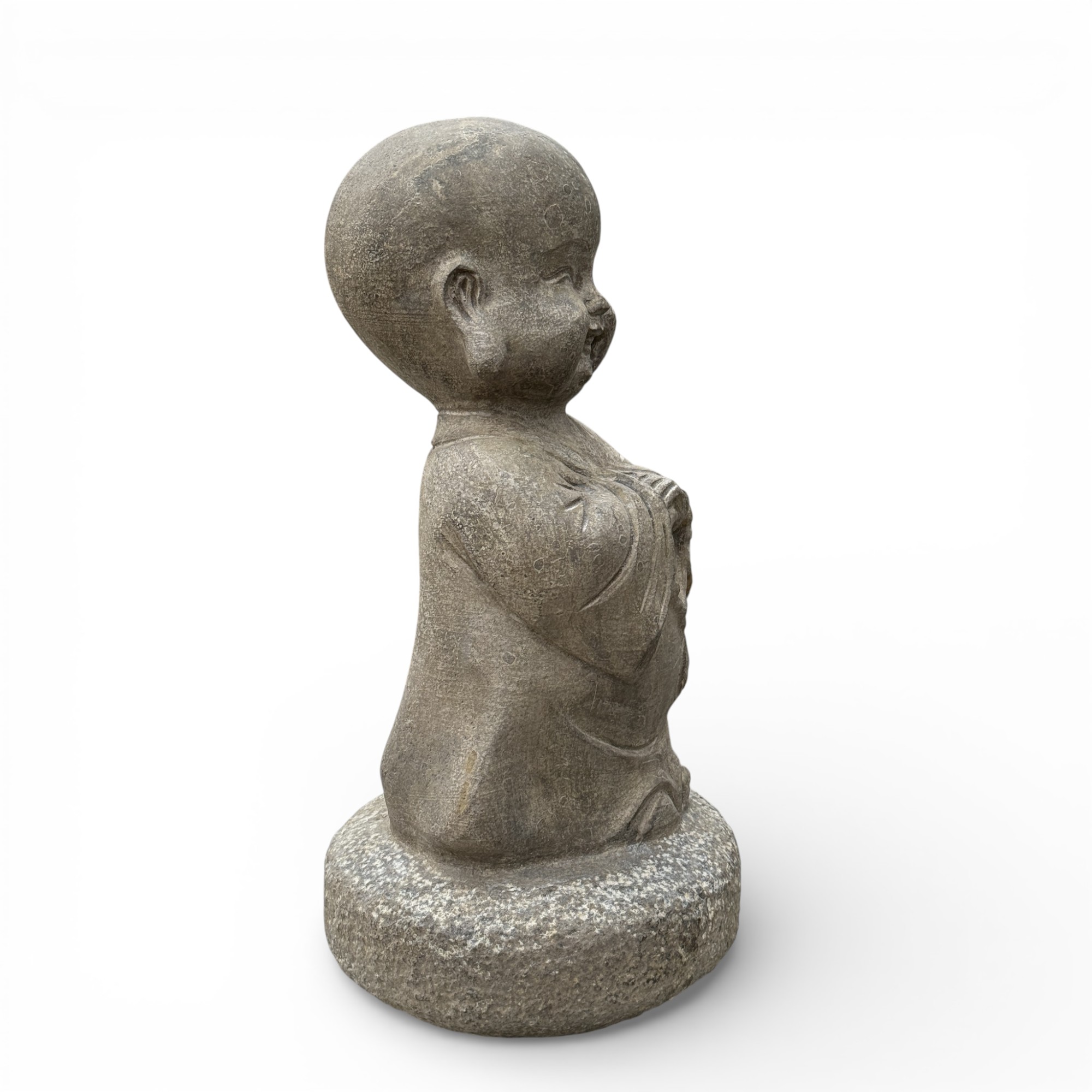 Zen Mönch Garten Skulptur aus Naturstein