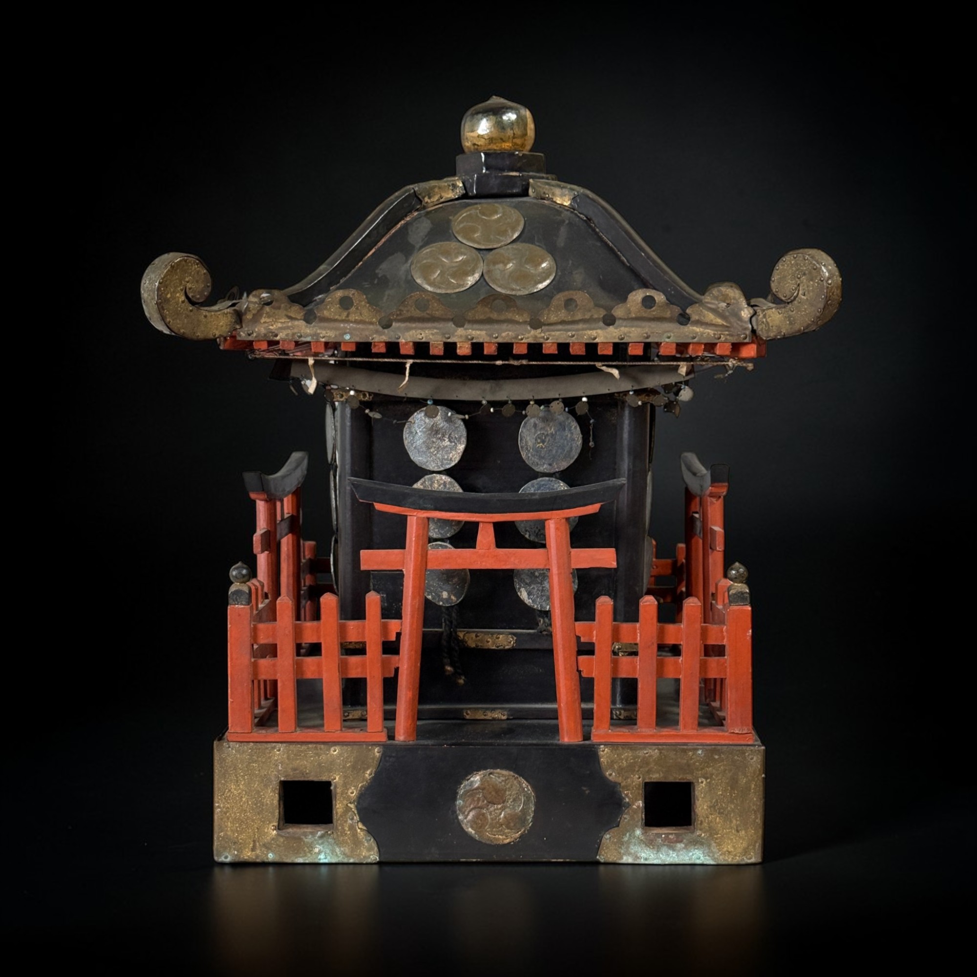 Japanischer Mikoshi Schrein - 45cm Holzmodell - Nürnberger Nachlass