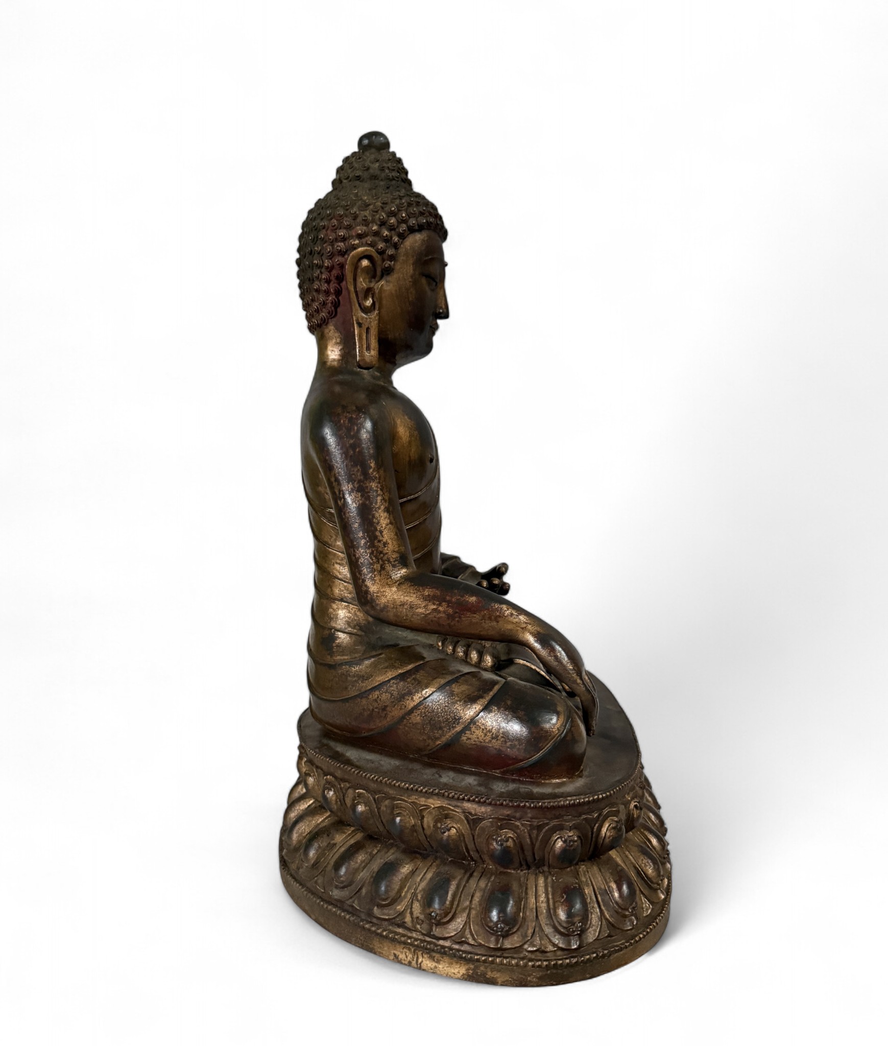 Siddharta Gautama Bronze Buddha Figur 45,5 cm groß
