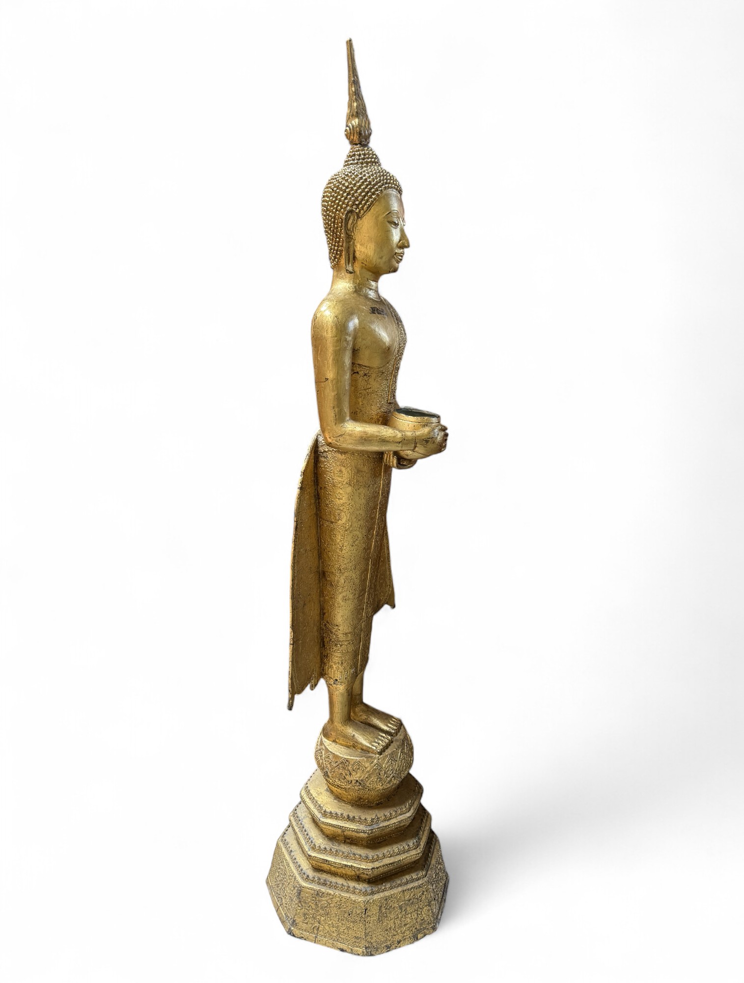 Wochentagsbuddha Mittwoch – Bronze Statue Thailand, 135 cm