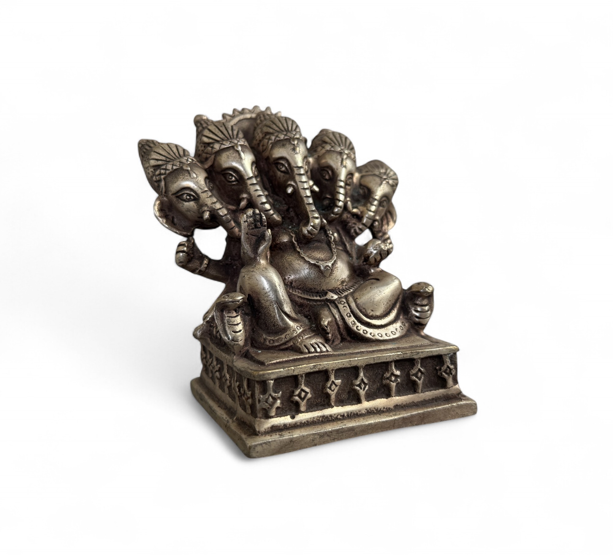 Pancha-Mukhi  der 5 köpfige Ganesha Bronze Figur China