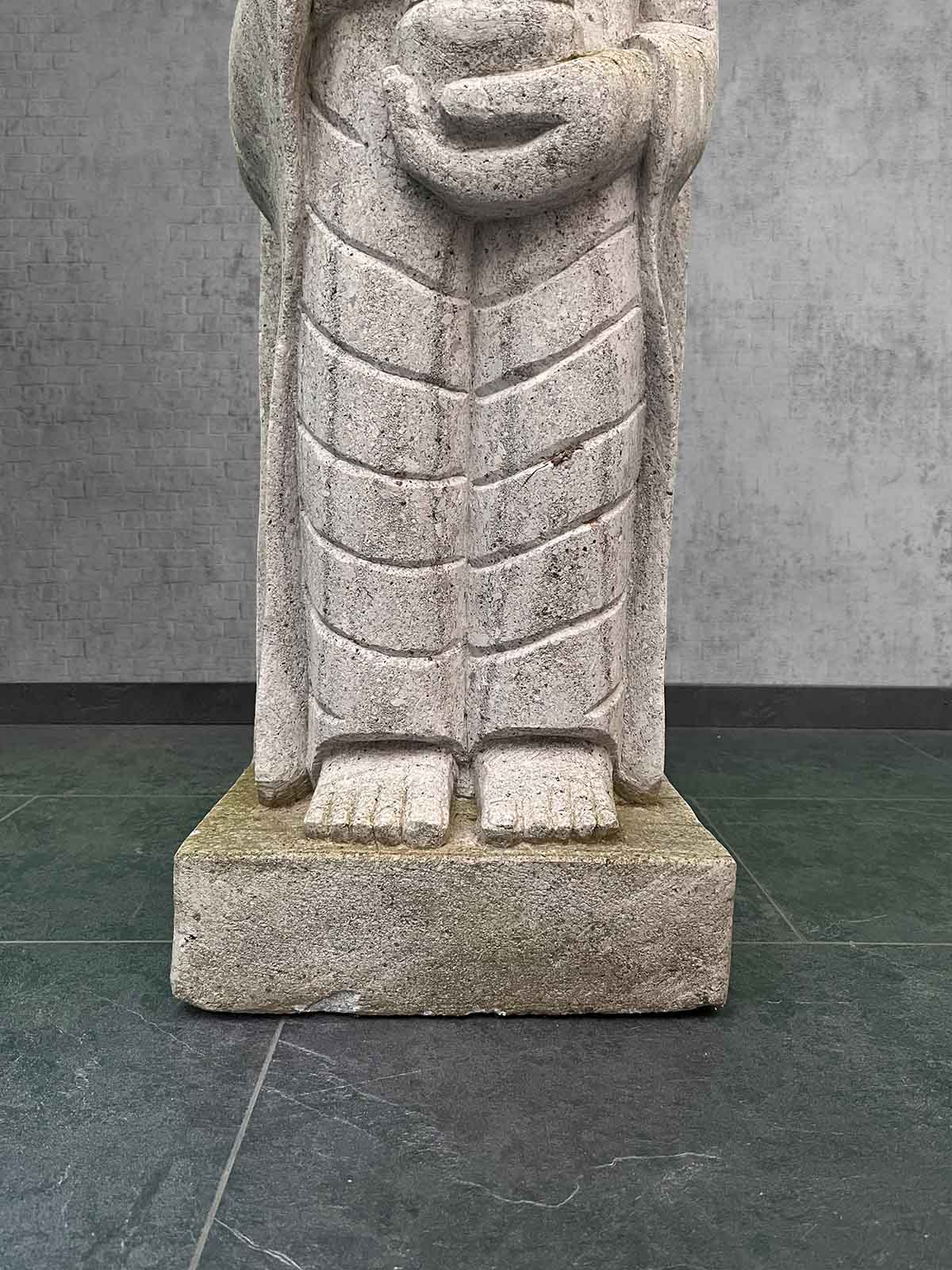 Große Buddha Statue aus Limestone