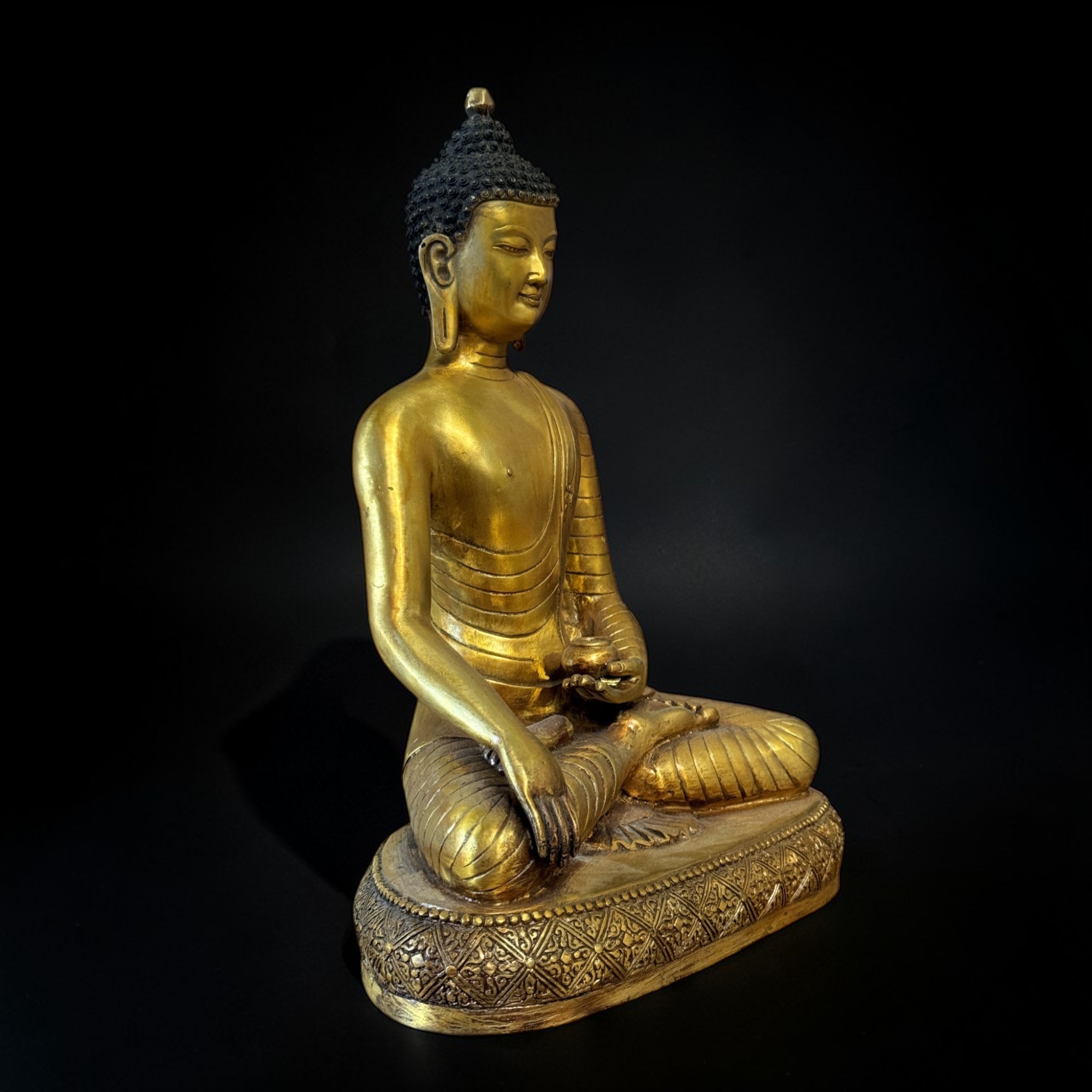 Buddha Figur Bronze Skulptur Siddharta Gautama