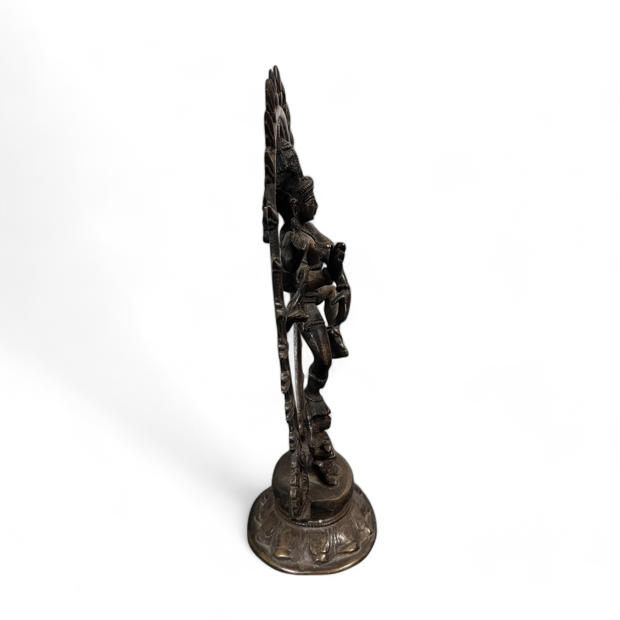 Dancing Shiva Figur Bronze Indien Skulptur -alt
