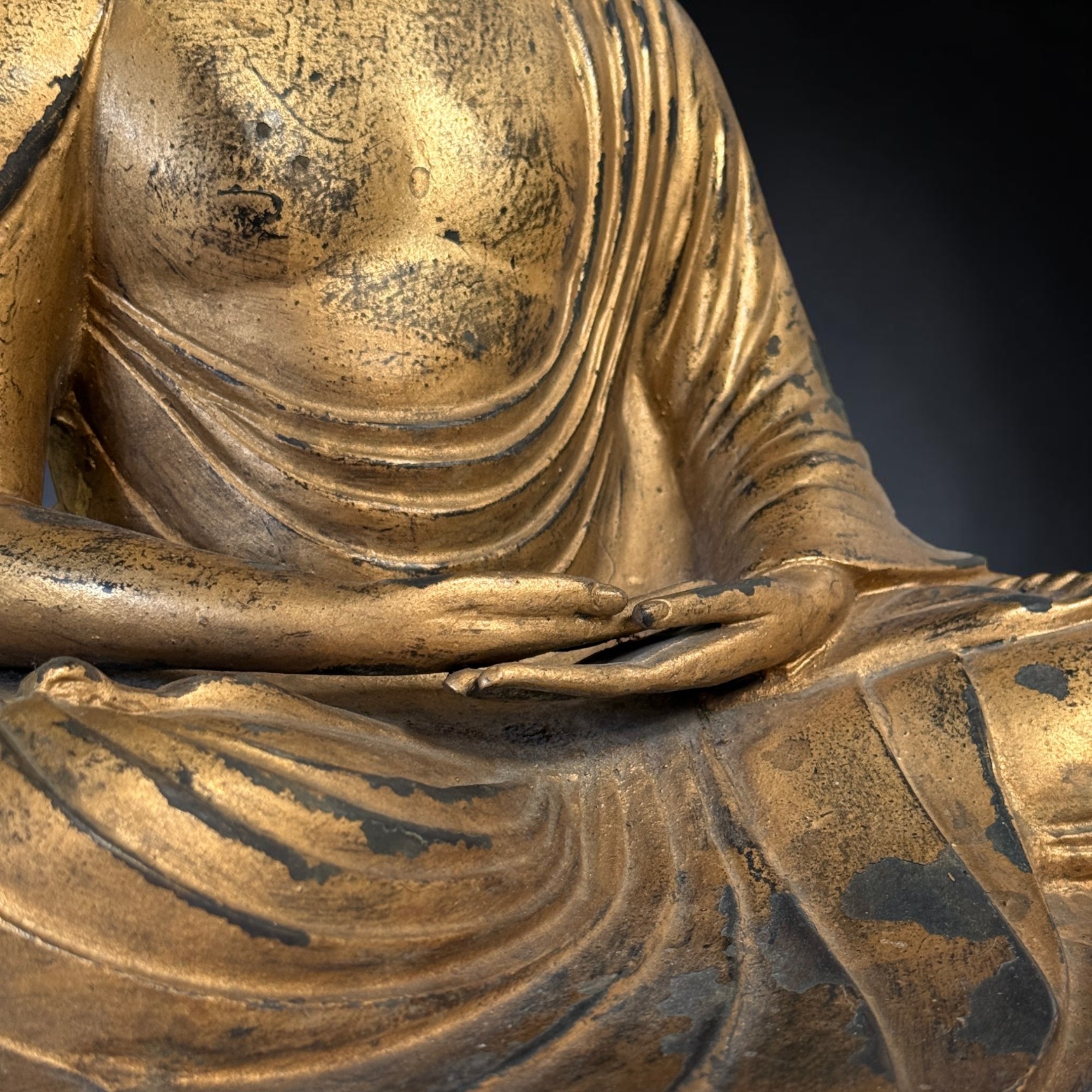 Bronze Amida Buddha Kamakura Daibutsu - Japanische Figur - Unikat 34 cm / 4,5 kg