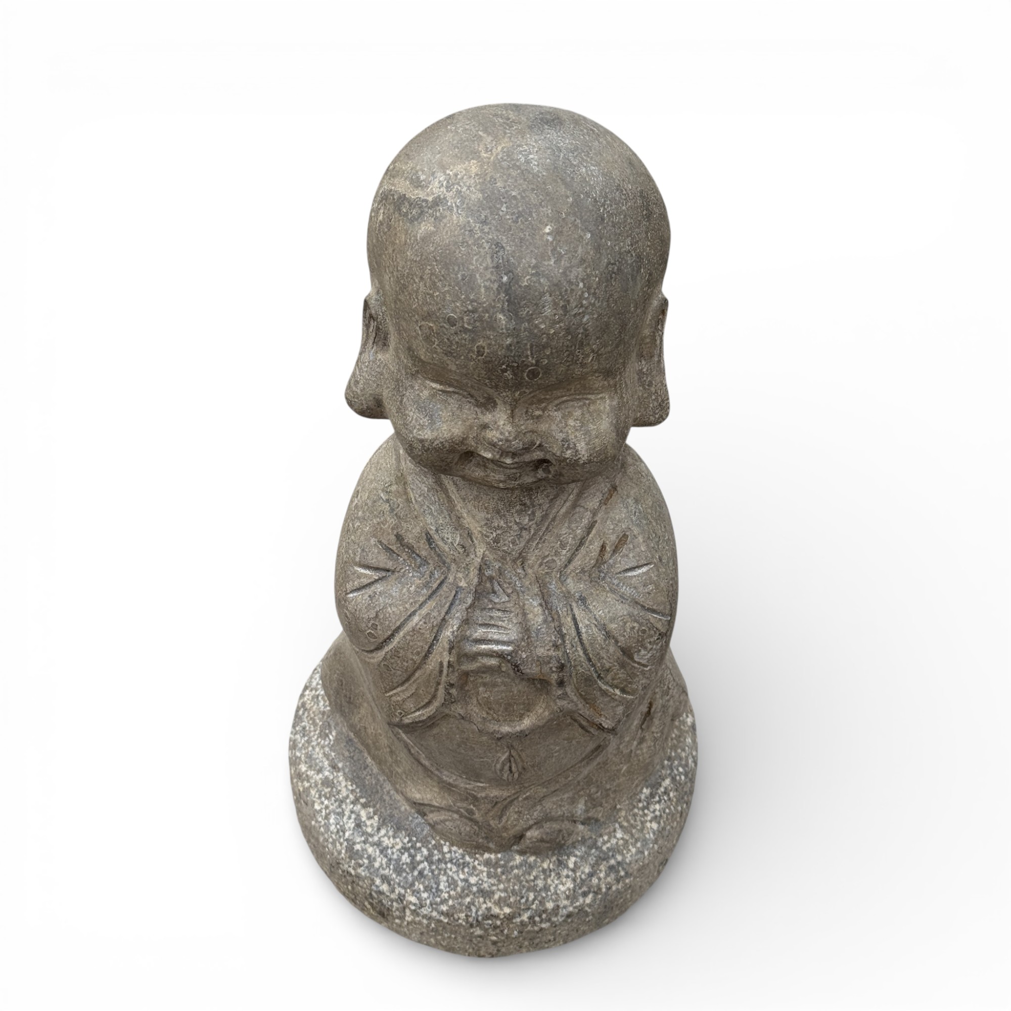 Zen Mönch Garten Skulptur aus Naturstein