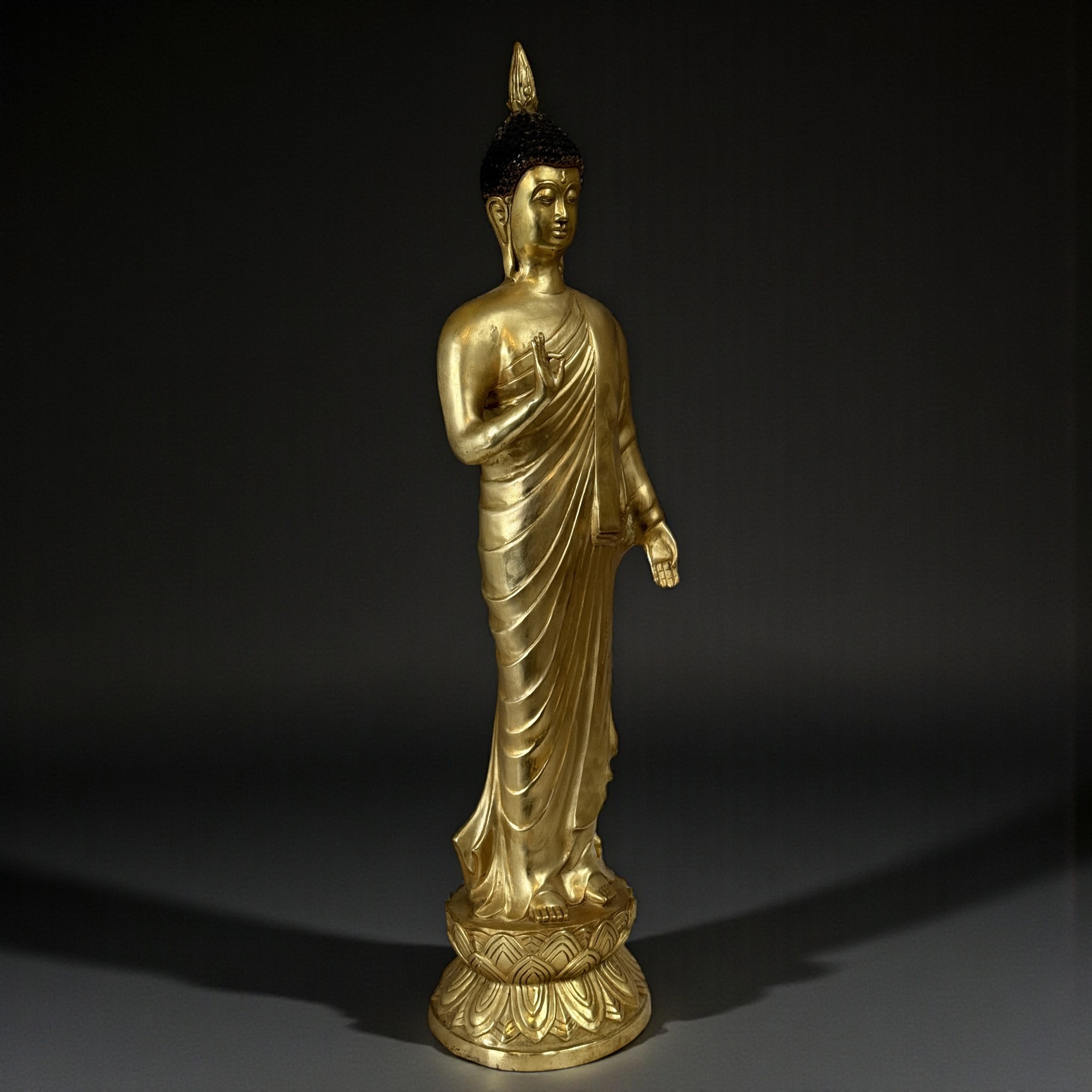 Bronze Buddha Figur 67  cm – Teaching Mudra – Tibet China