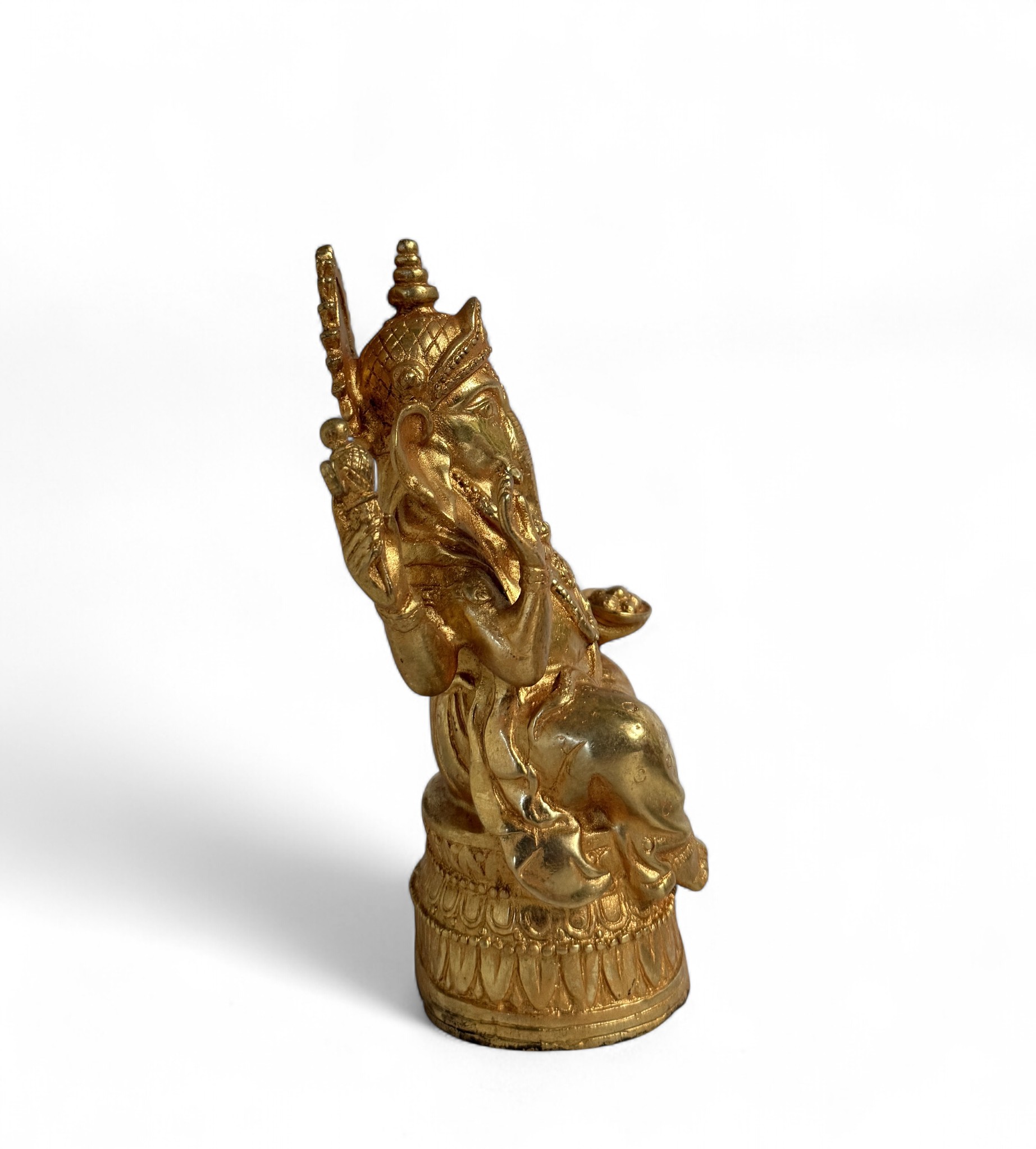 Ganesha Figur Bronze Skulptur 16 cm