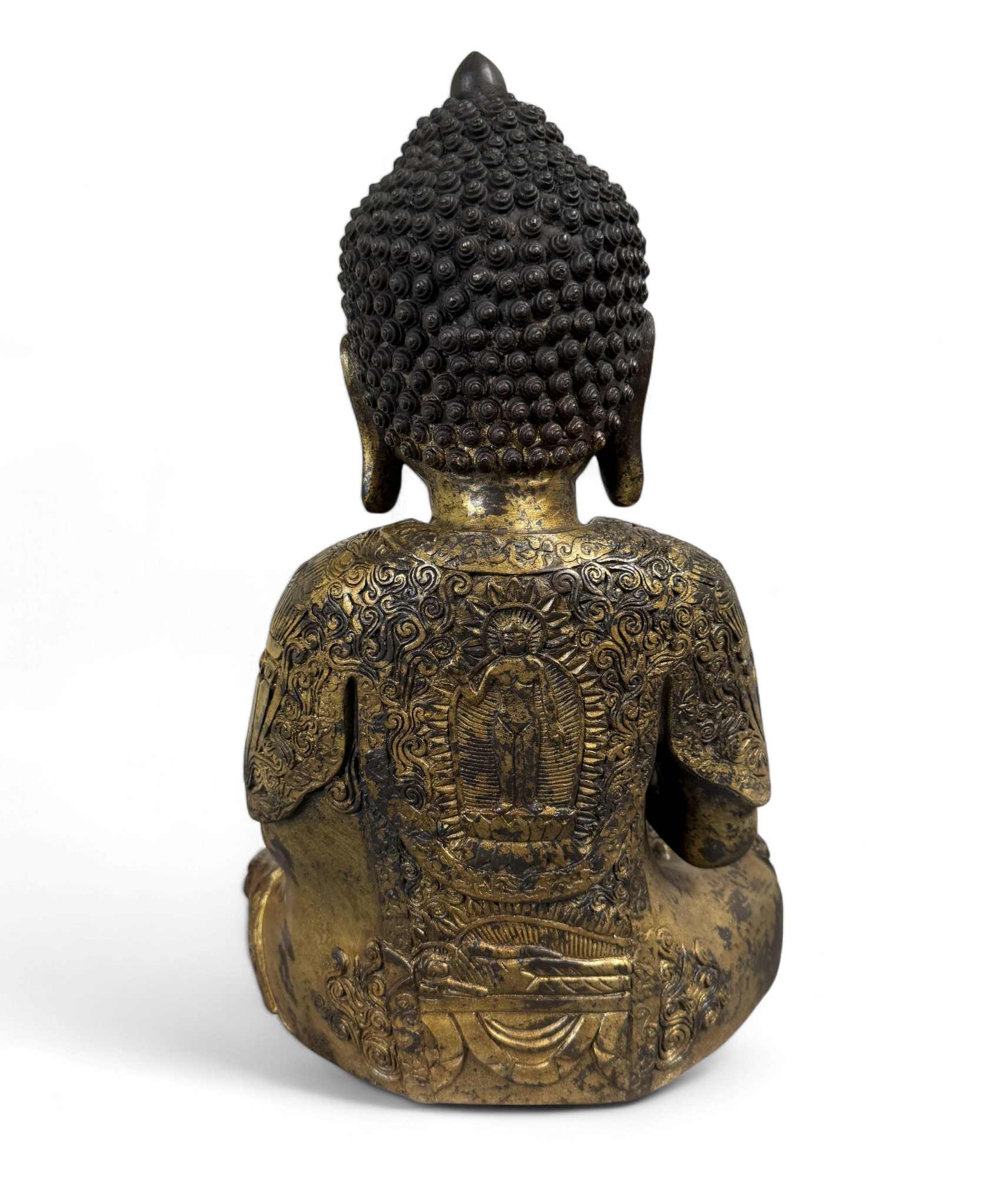 Buddha Figur Bronze Skulptur Karana Mudra Statue 41 cm groß