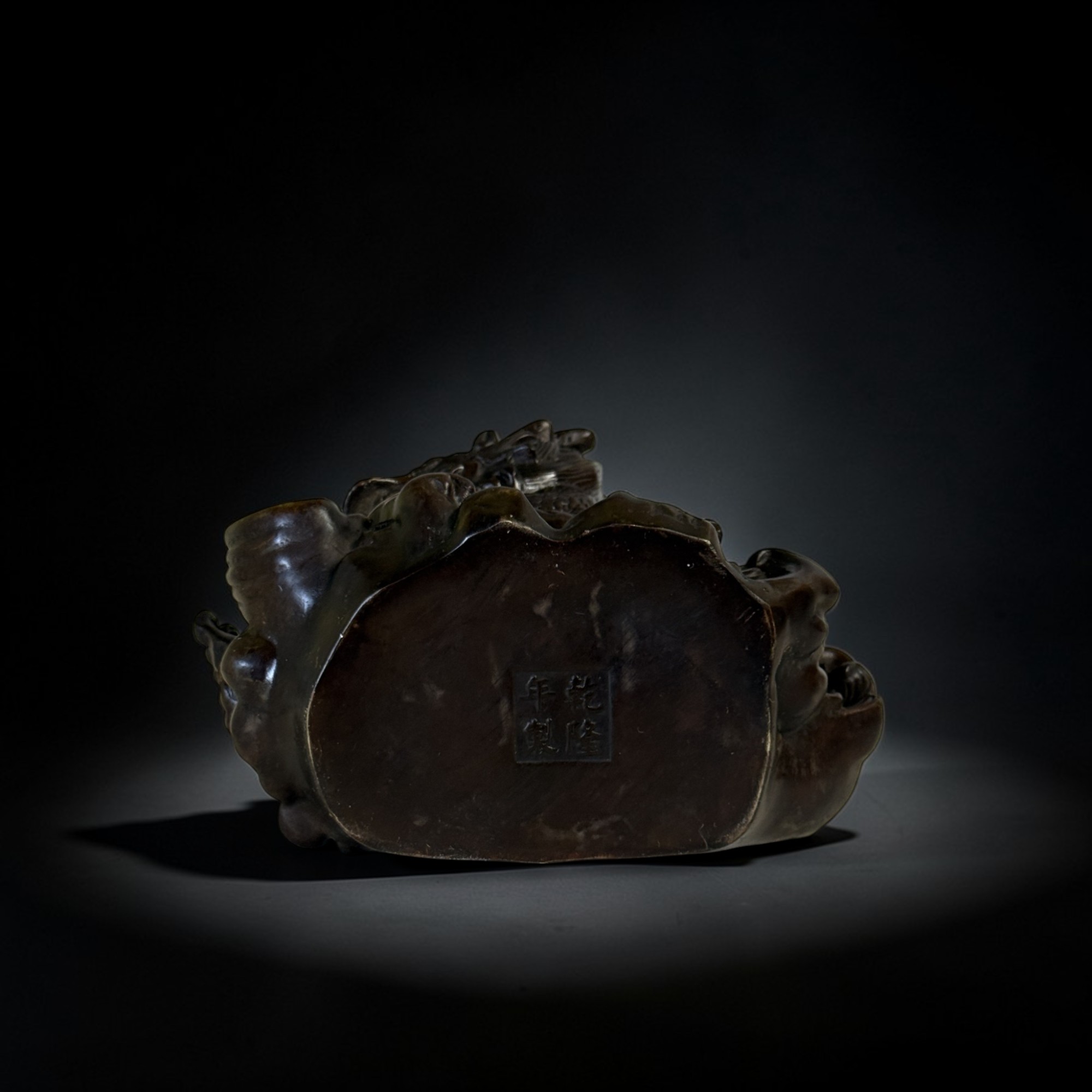 Chinesischer Drache Bronze Figur - Fengshui Skulptur 27 cm