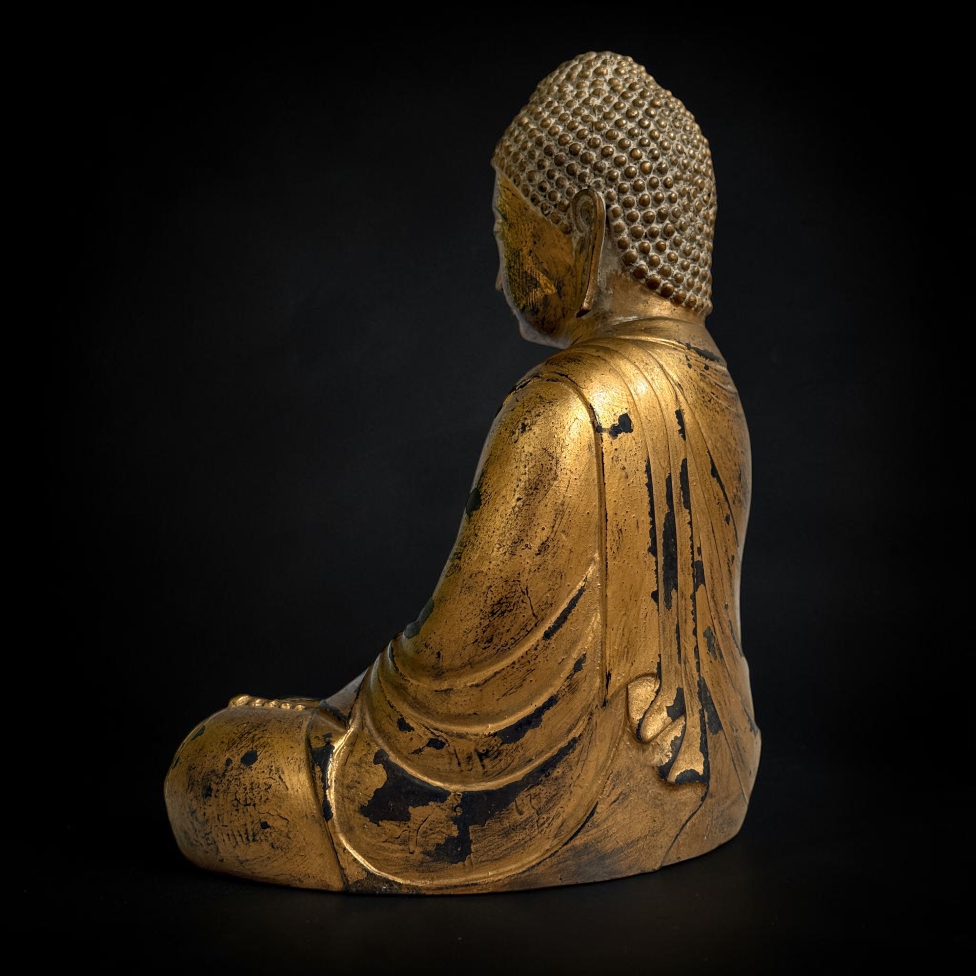 Bronze Amida Buddha Kamakura Daibutsu - Japanische Figur - Unikat 34 cm / 4,5 kg