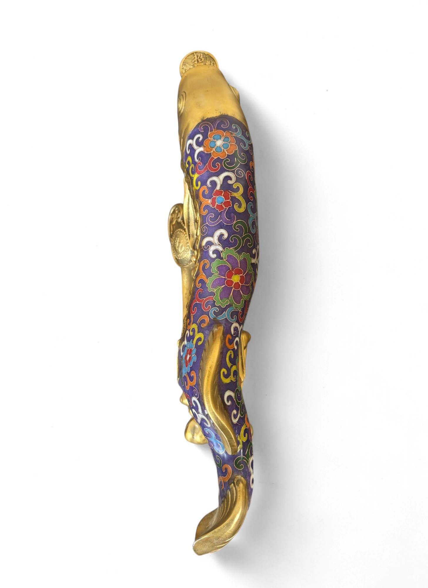 Koifisch Bronze Skulptur Cloisonne Figur Reichtumssymbol