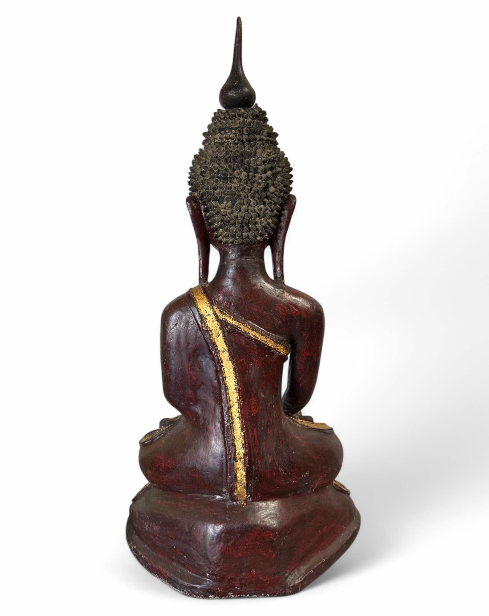 Lacquerware Buddha Statue Burma Skulptur 73 cm groß