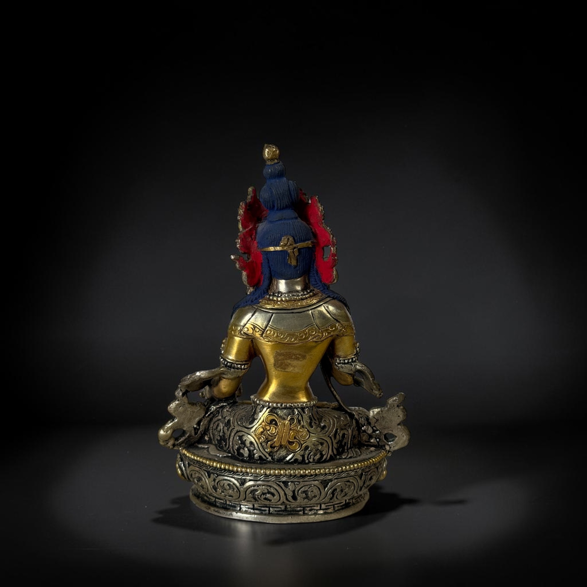 Alte Vajrasattva Figur aus Bronze Tibet/China 15,5cm