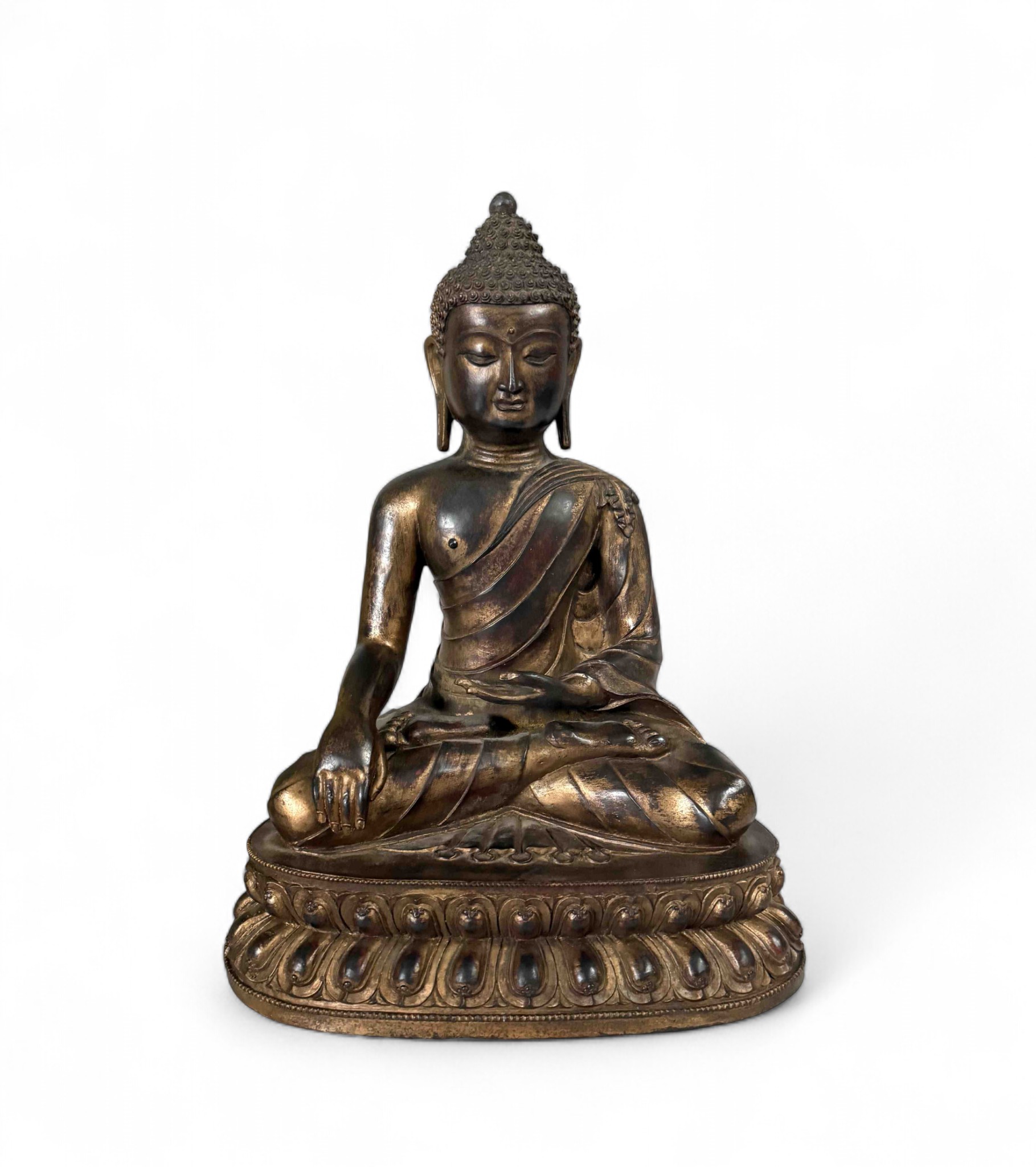 Siddharta Gautama Bronze Buddha Figur 45,5 cm groß
