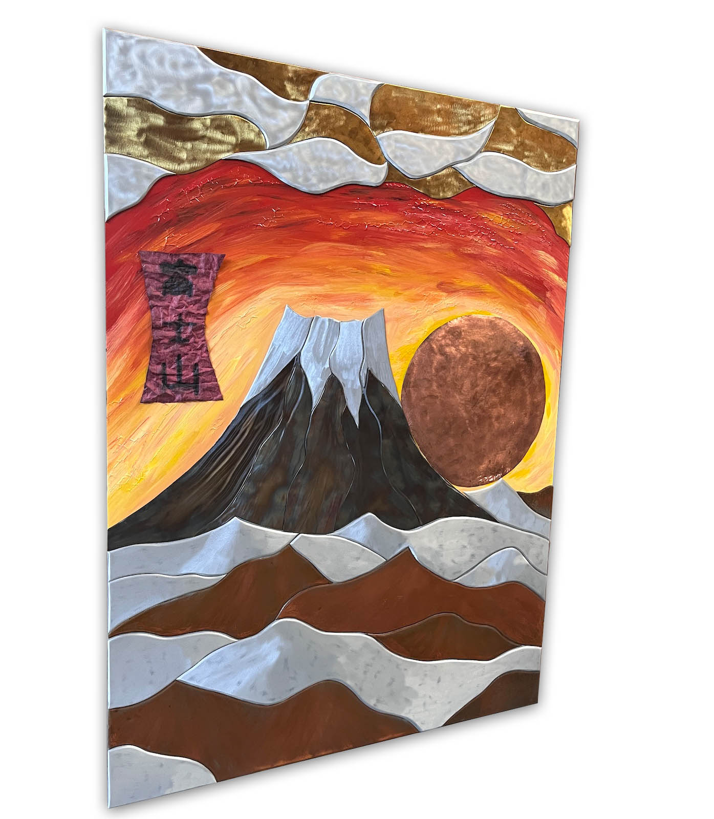 Gemälde Fujiyama größter Berg/Vulkan Japan