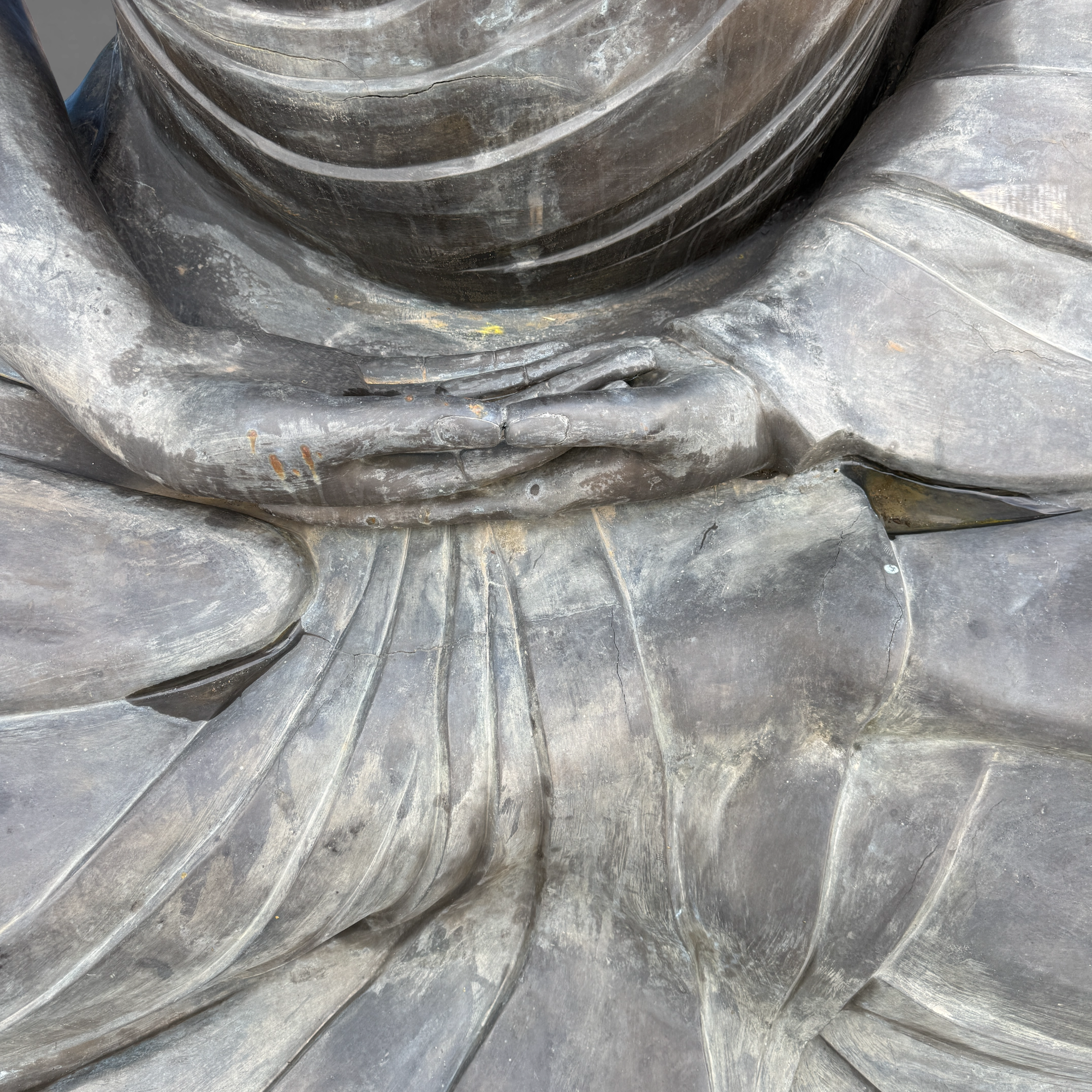 Großer Daibutsu Bronze Buddha Statue - 220 cm