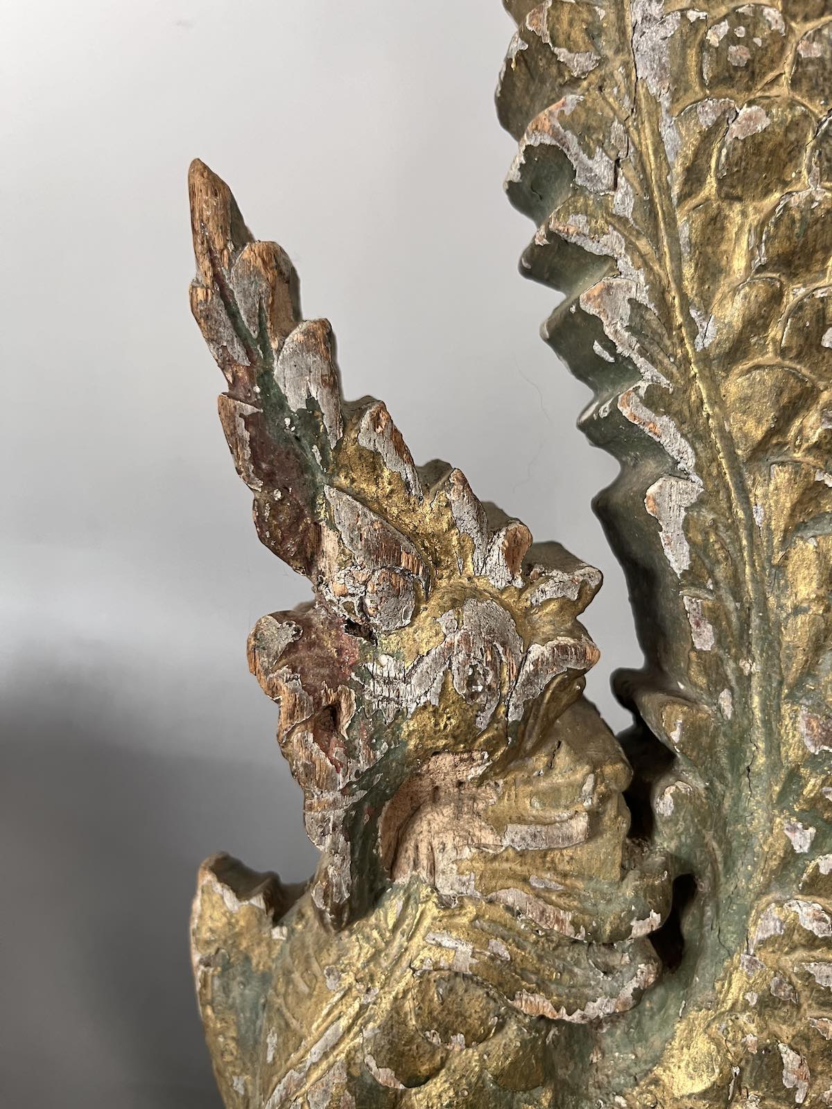 Alte Drachen Holz Skulptur Thailand