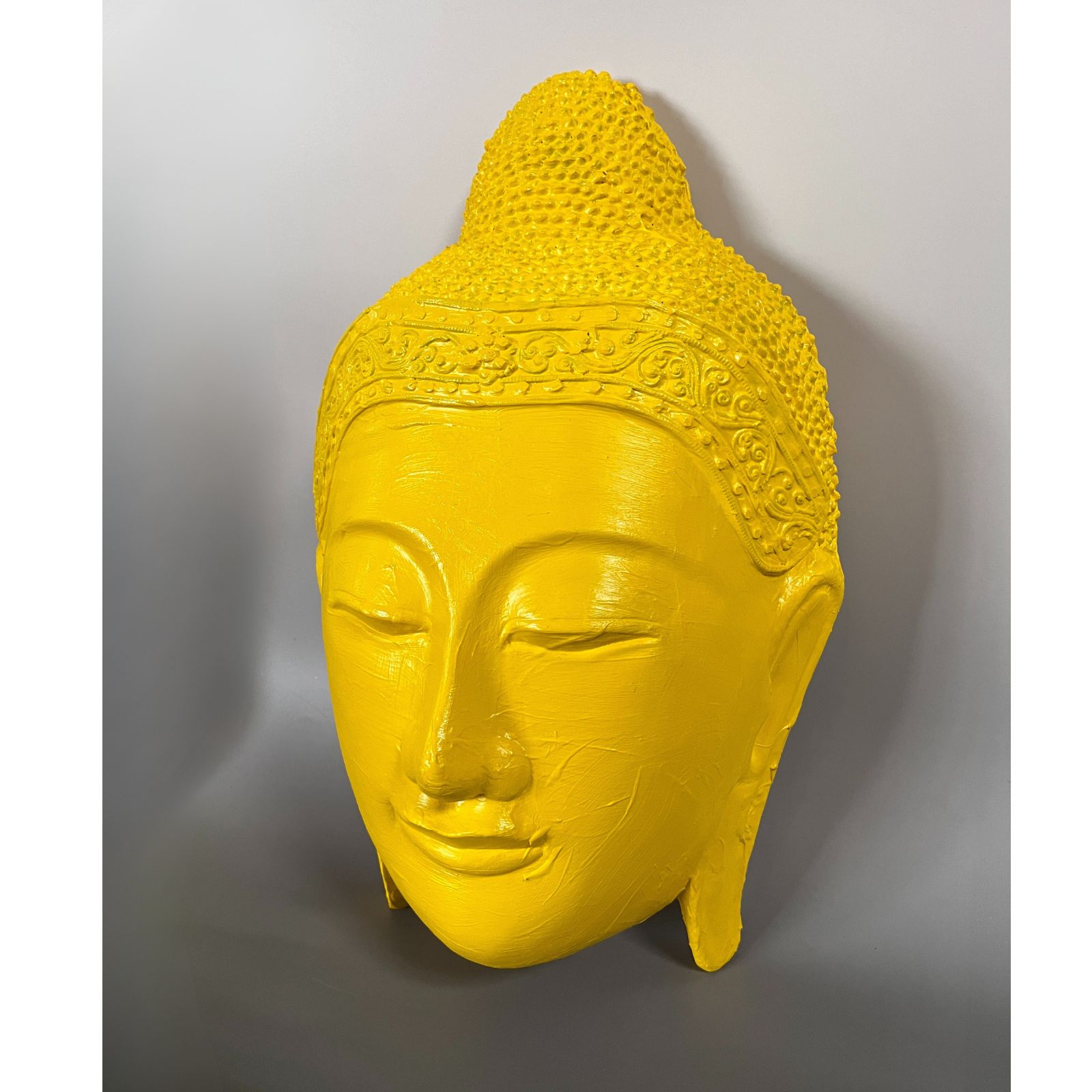 Buddha Kopf Maske Holz Skulptur Thailand 50cm groß