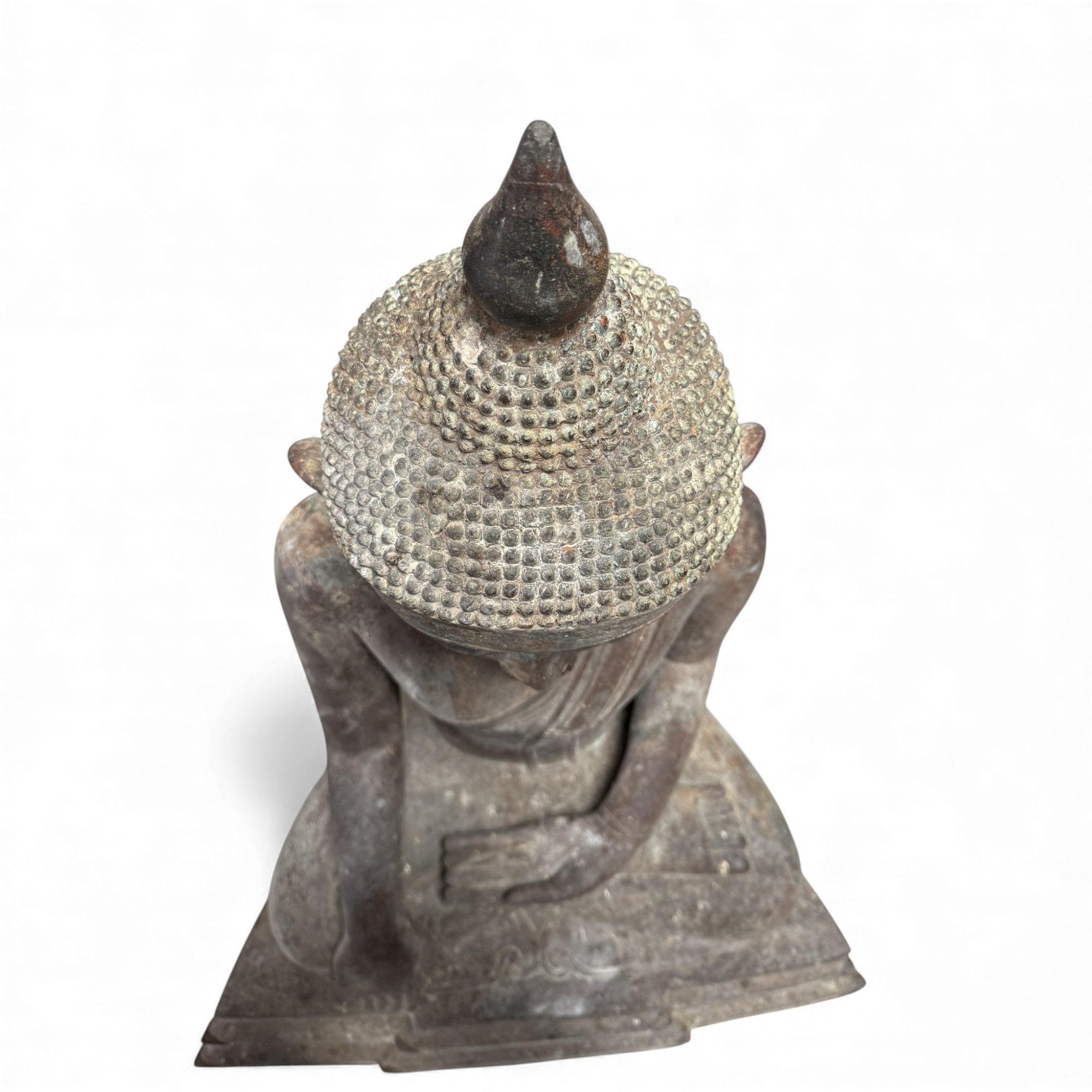 Große Burma Buddha Statue aus Bronze