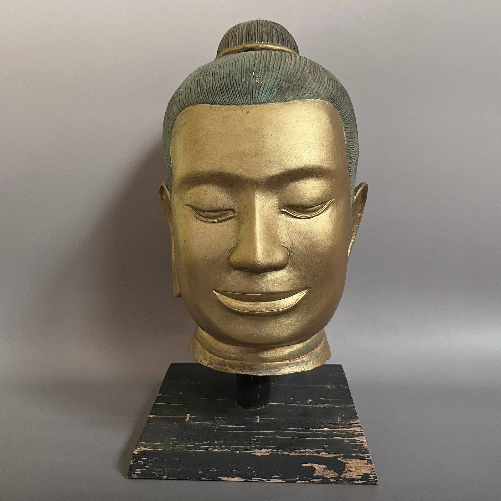 Buddha Kopf Bronze Jayavarman VII