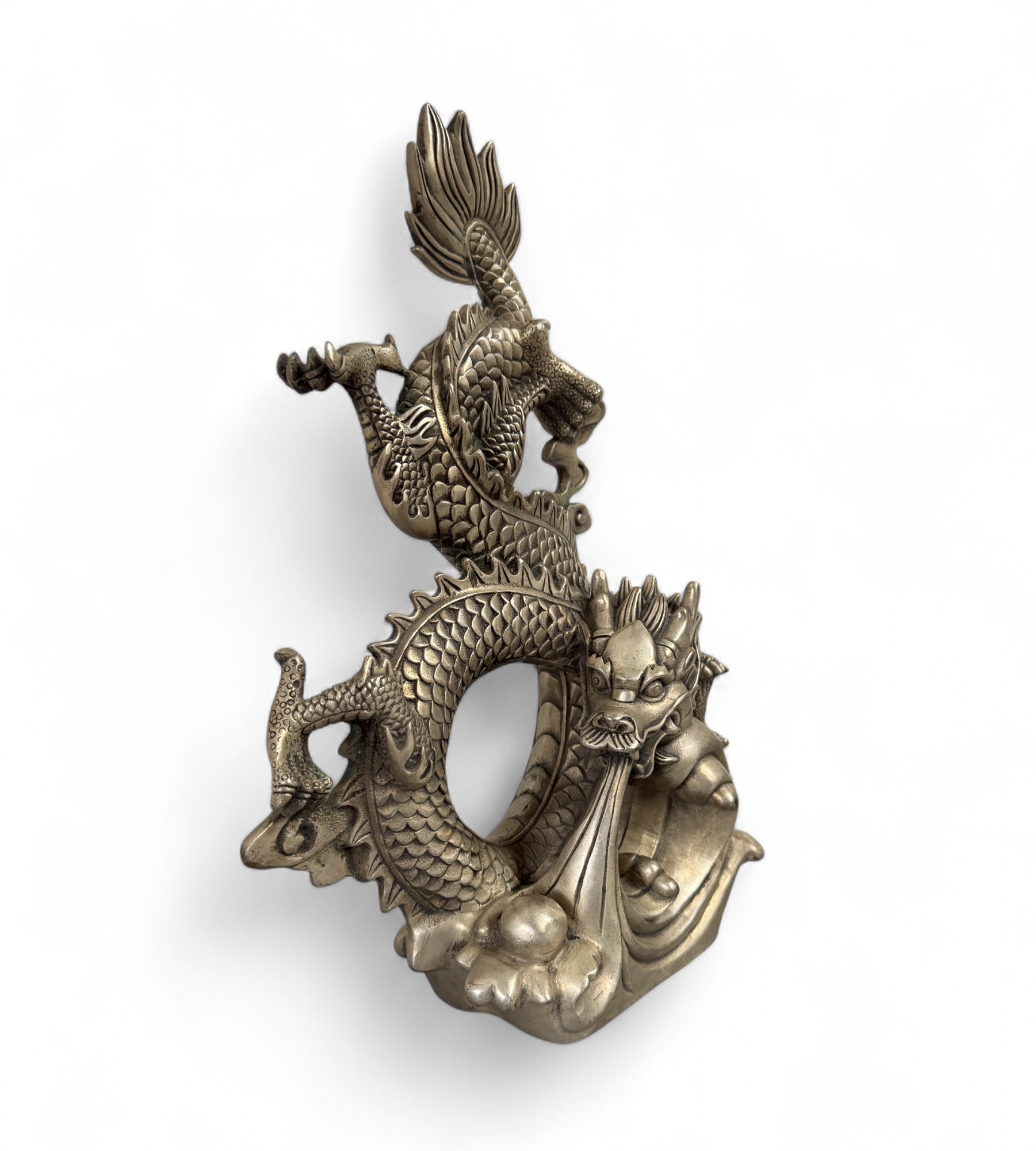 China Bronze Drachen Figur 35,5 cm groß China Bronze Drachen Figur 35,5 cm groß
