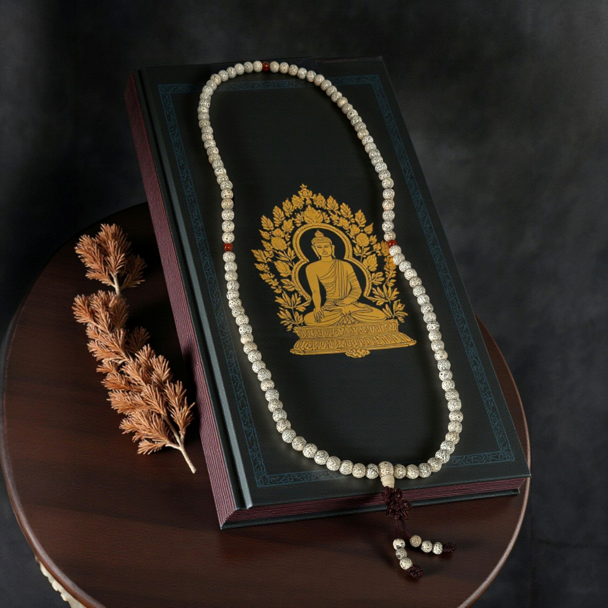 Gebetskette Mala aus Lotussamen, 8 mm